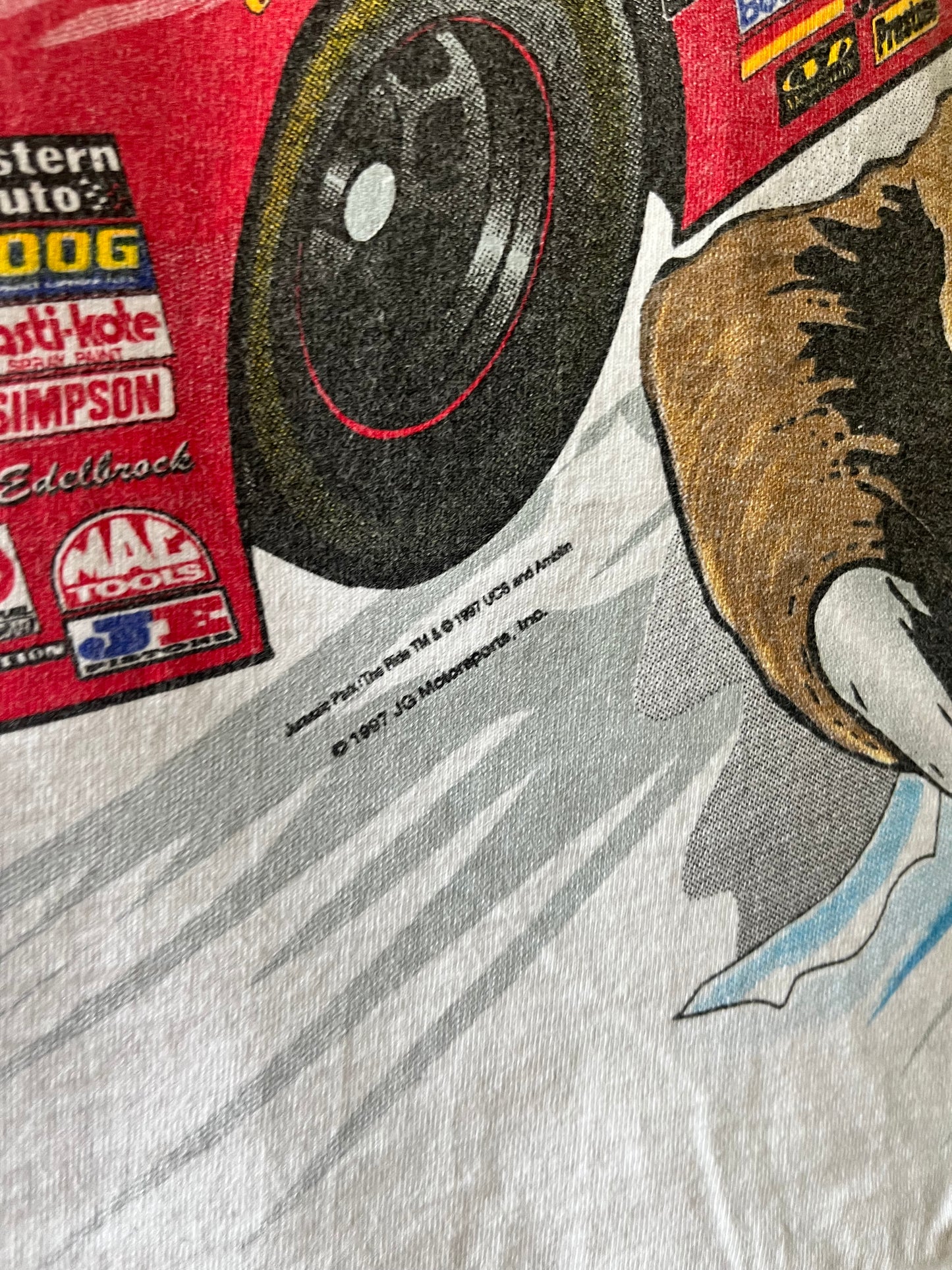 Vintage 1997 Jeff Gordon Jurassic Park Racing Shirt