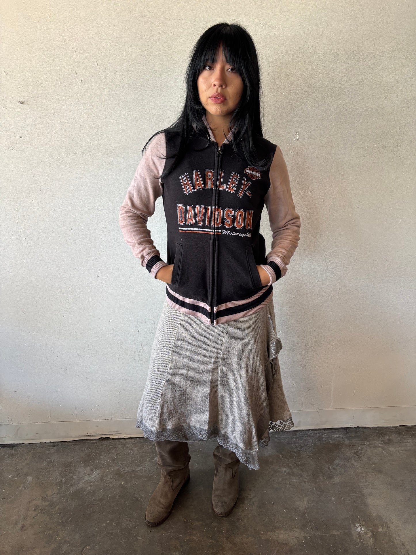 Vintage Harley Davidson Zip Up Jacket