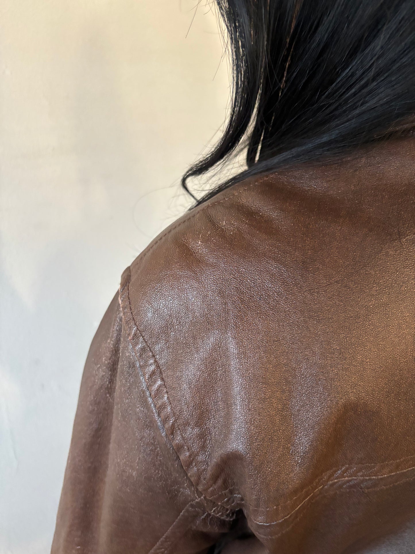 Vintage Cooper Faux Leather Jacket