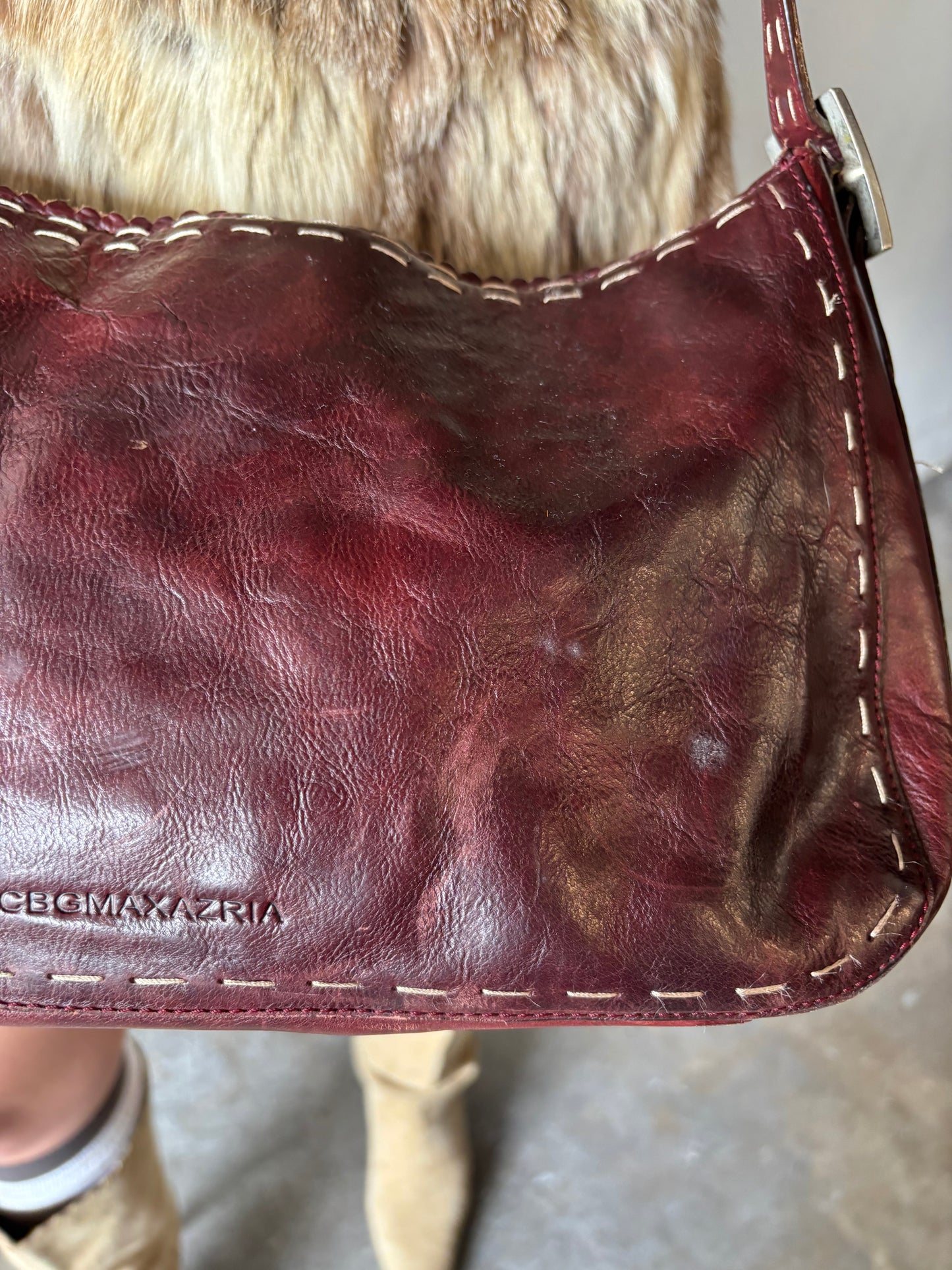 Vintage Red Wine Purse