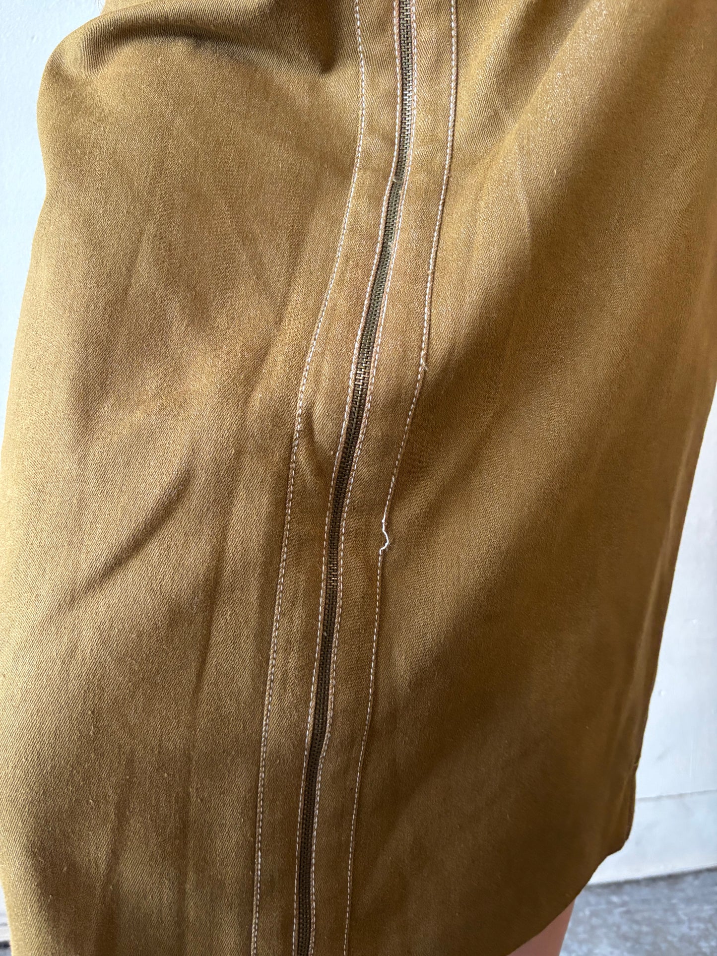 Vintage Brown Bandolino Zipper Skirt