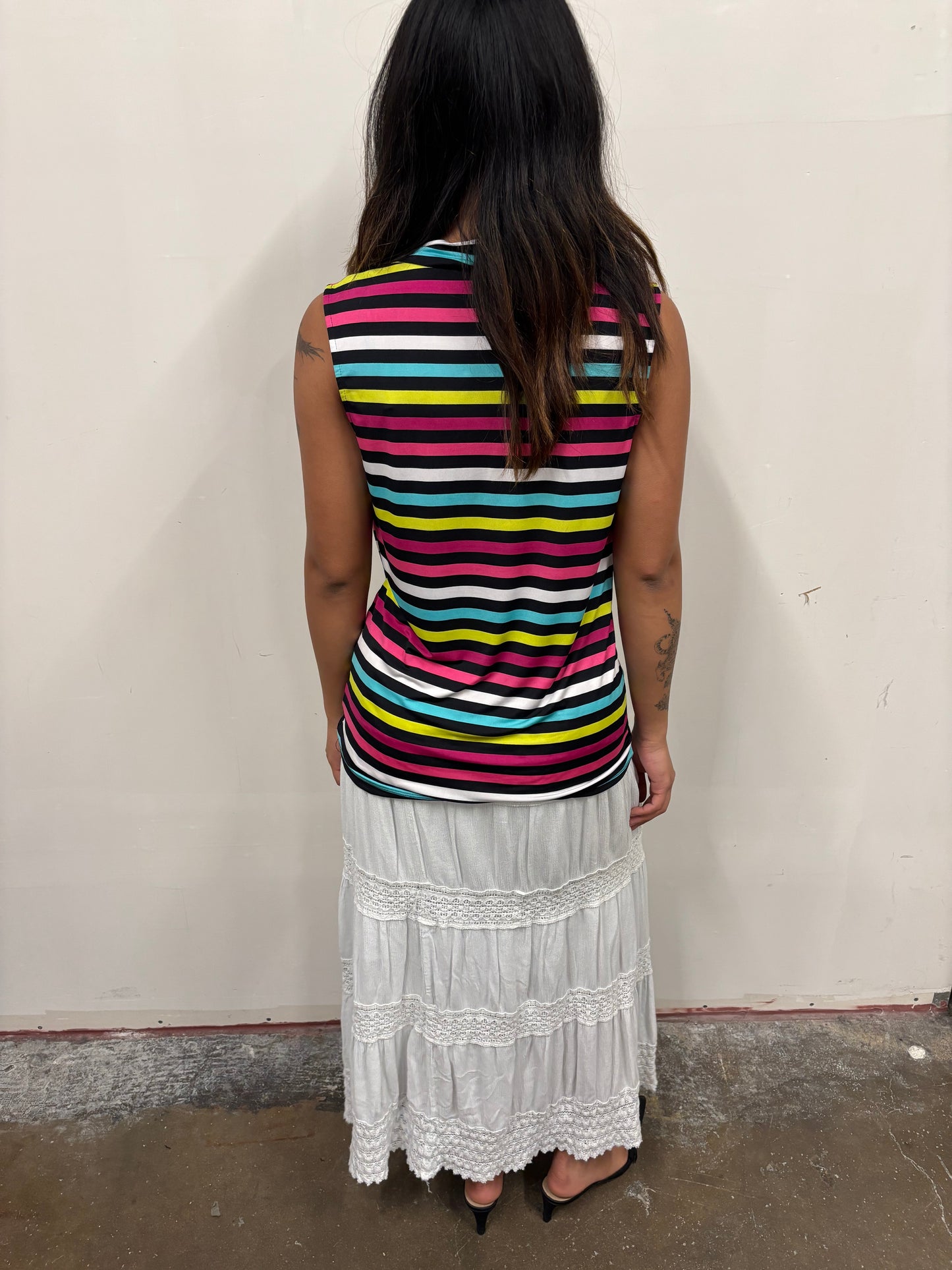 Neon Striped Top
