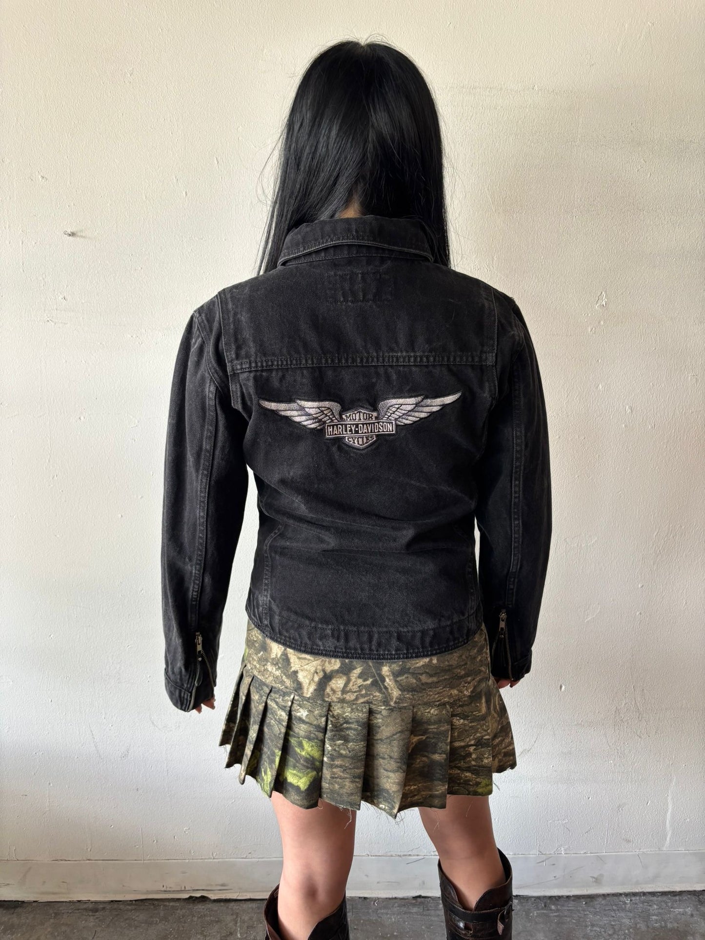 Vintage Harley Davidson Denim Jacket