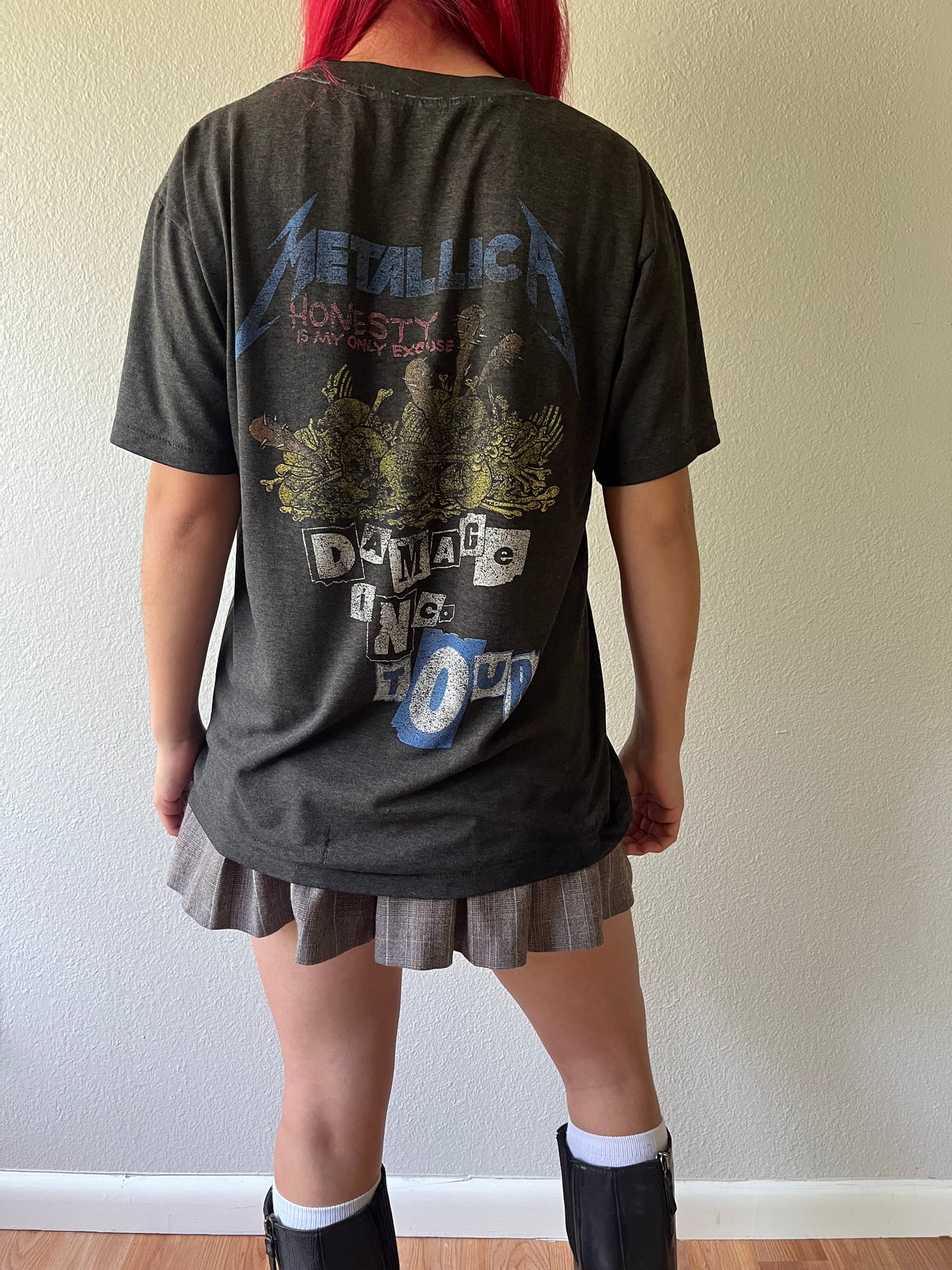 Vintage Metallica Damage Inc. Tour Paper Thin Shirt