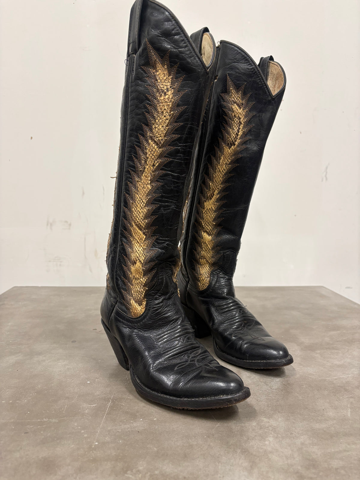 Vintage Larry Mahan 90s Western Cowboy Boots