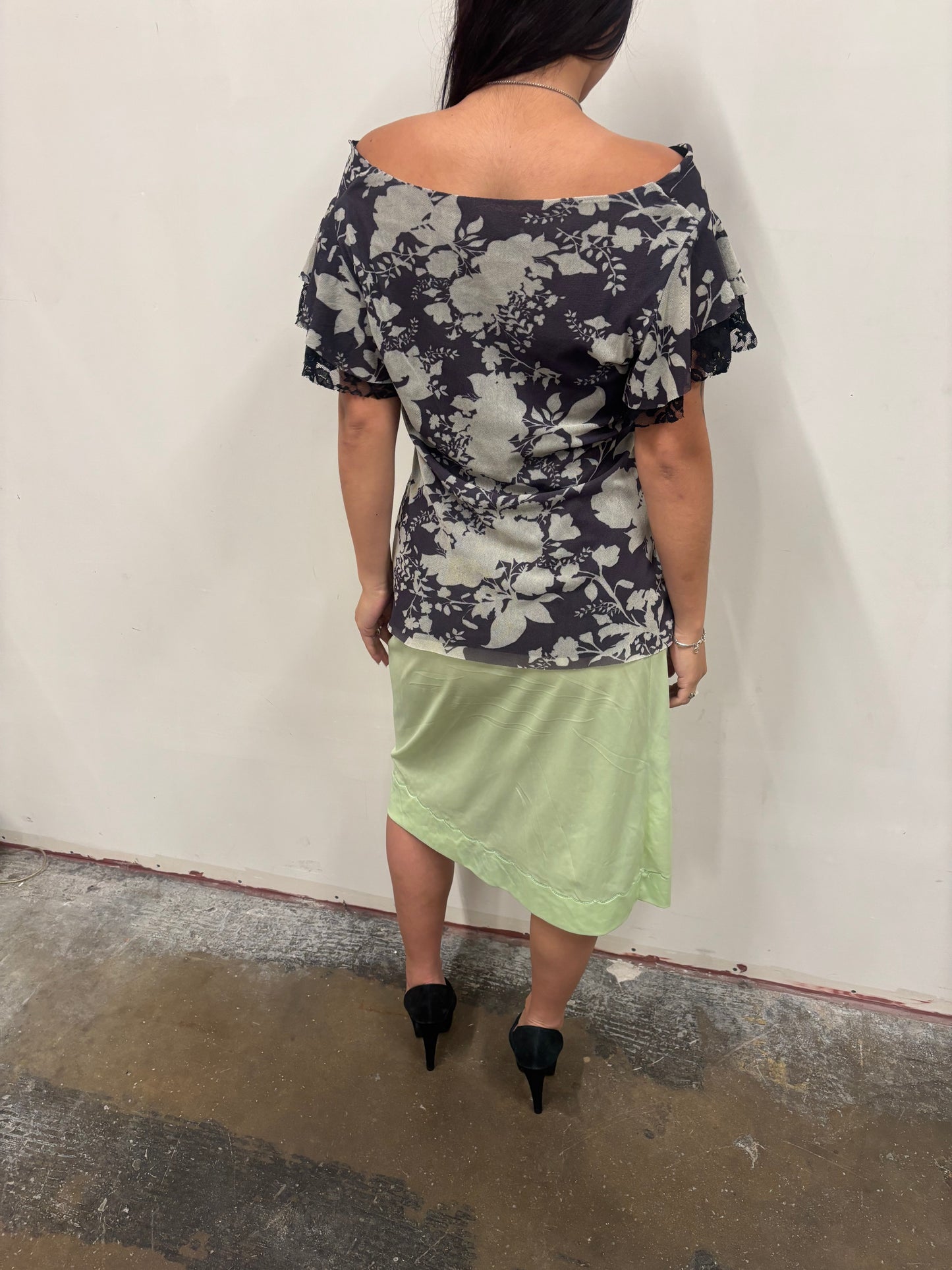 Worthington Sheer Floral Top