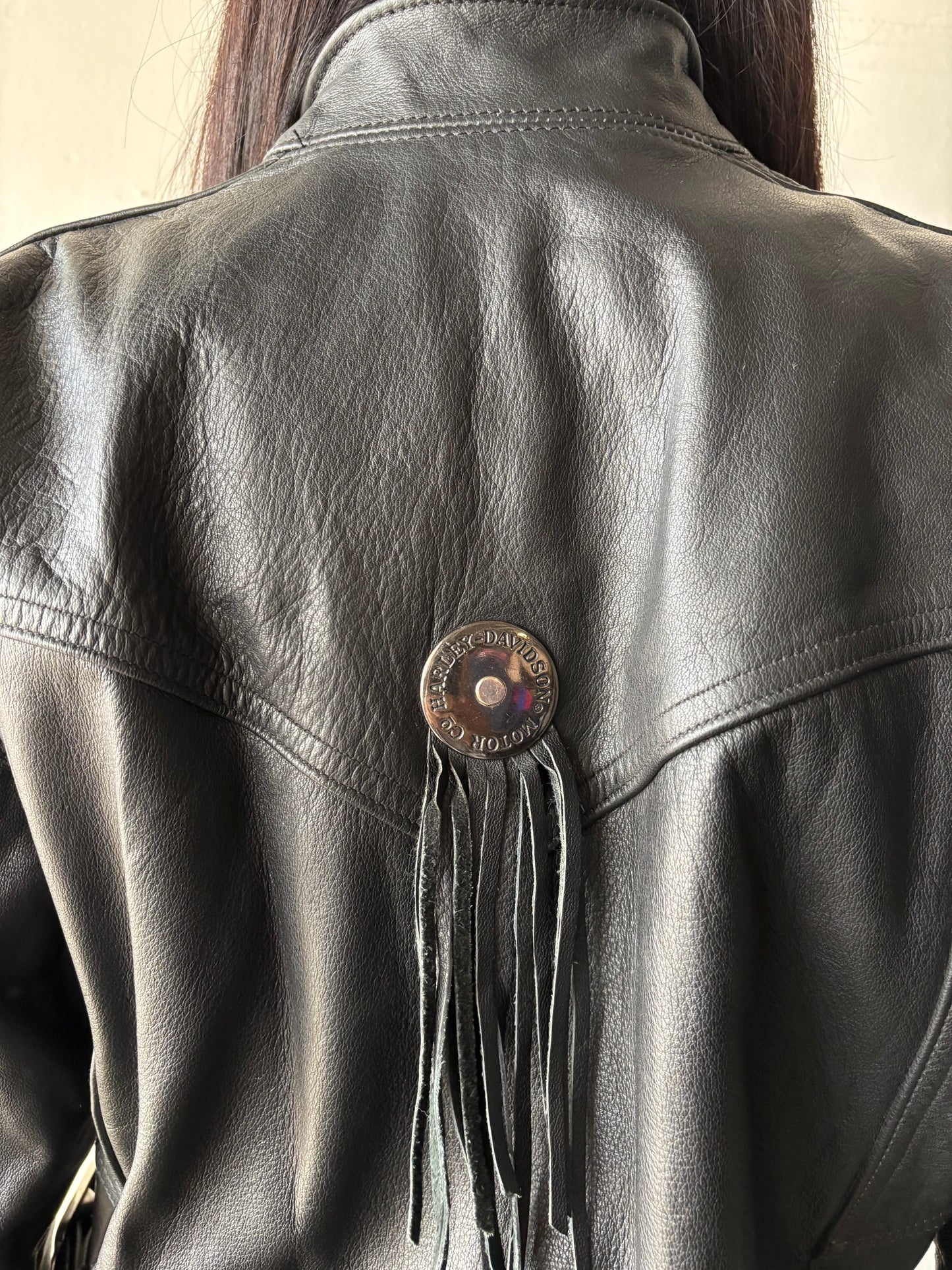 Vintage Harley Davidson Studded Leather Jacket