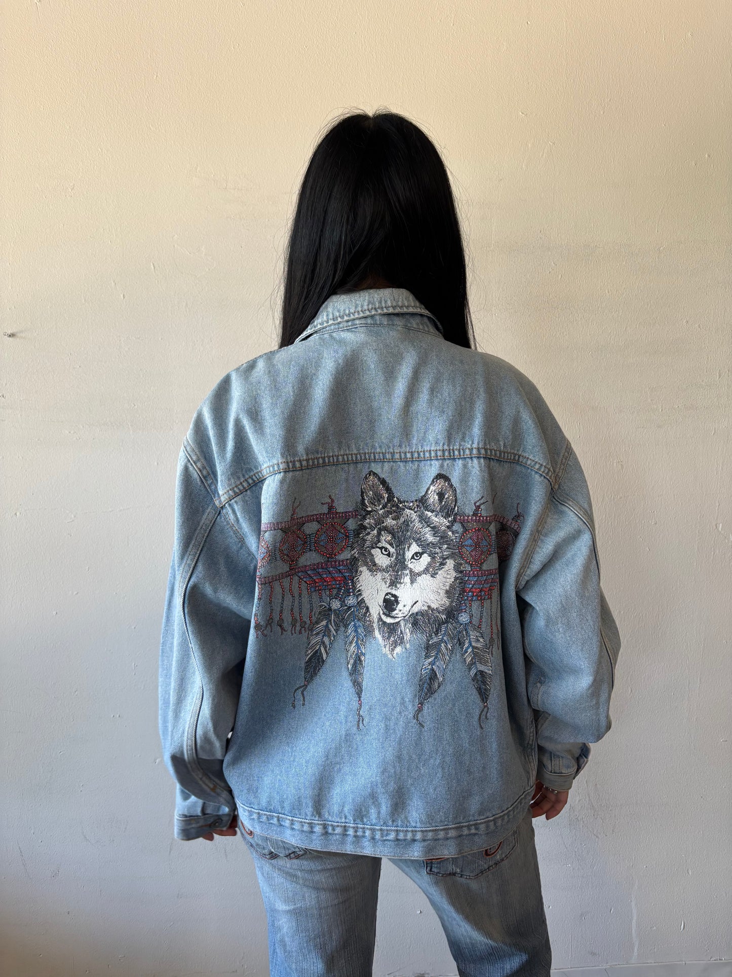 Wolf Denim Jacket
