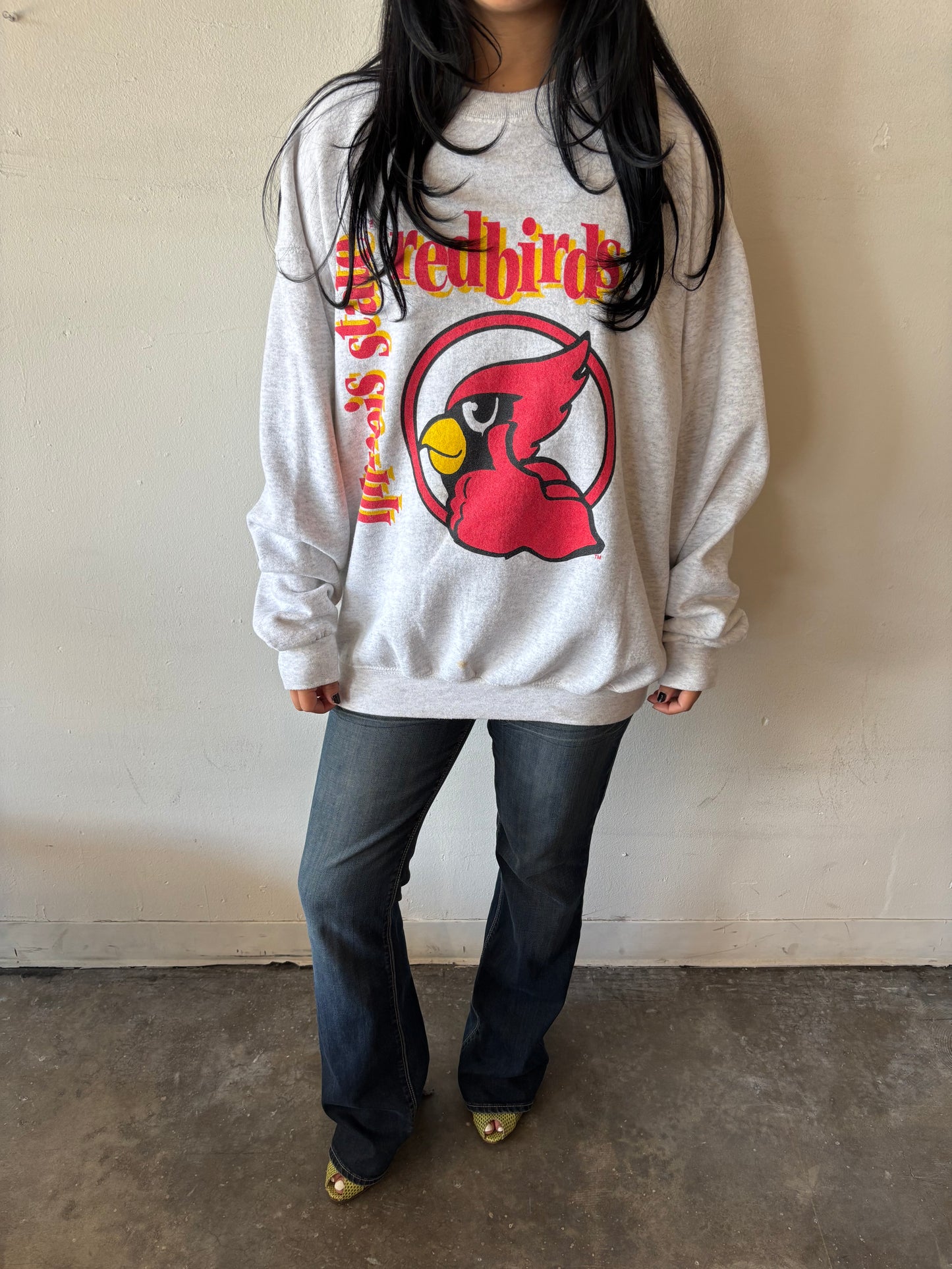 Vintage Illinois State Red Birds Crewneck