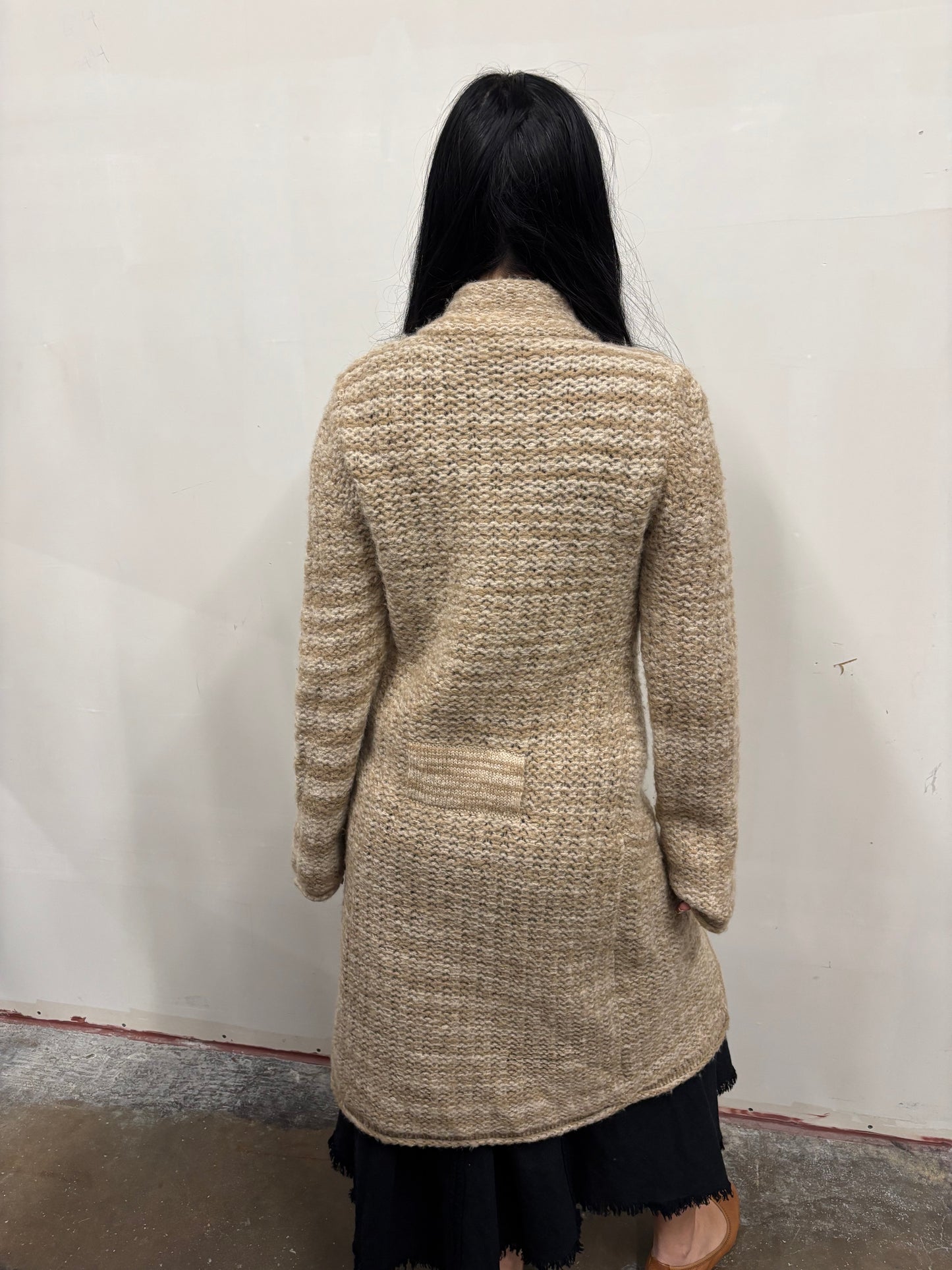 Vintage Knit Sweater Coat