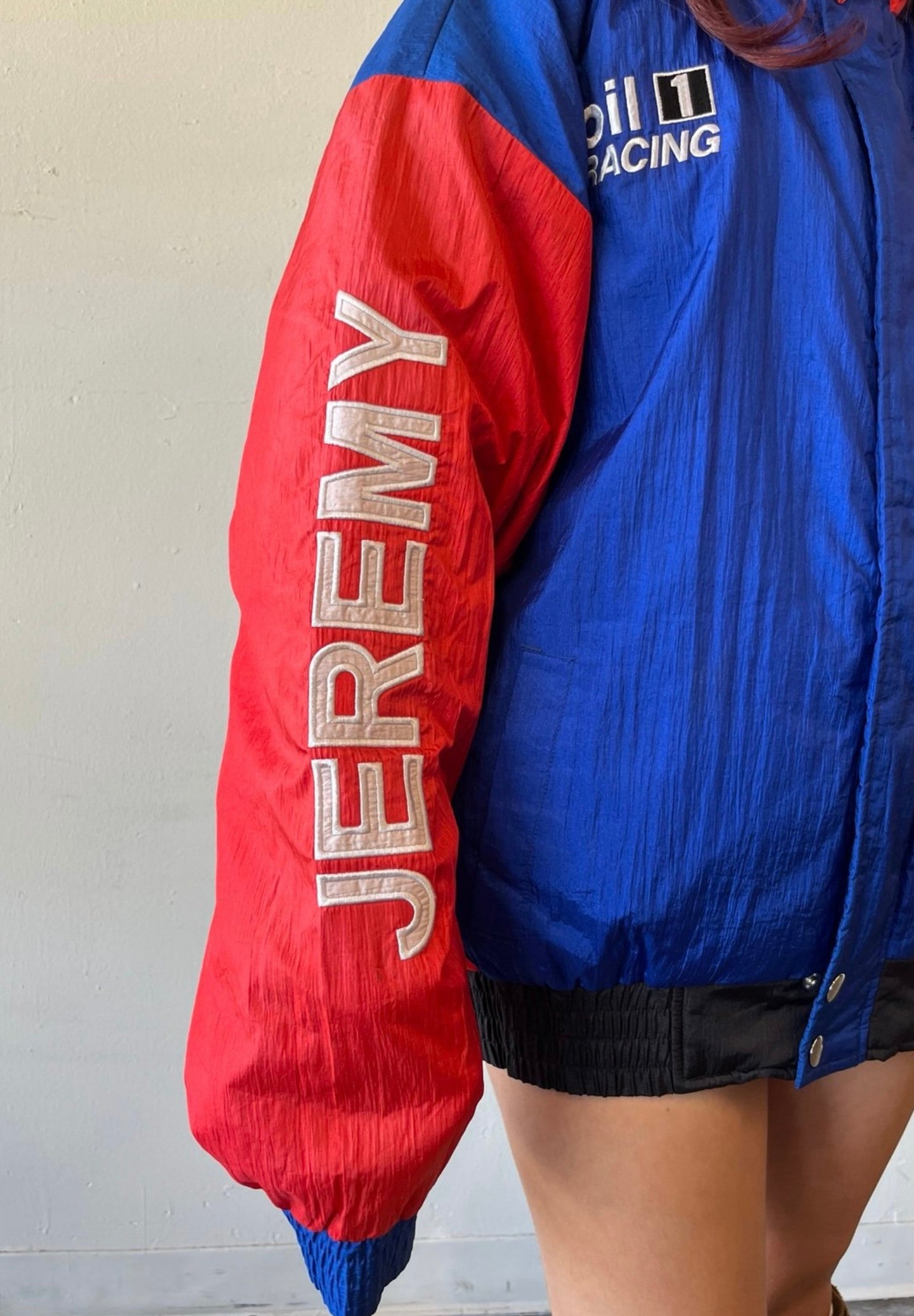 Vintage Jeremy Mayfield NASCAR Racing Puffer Jacket