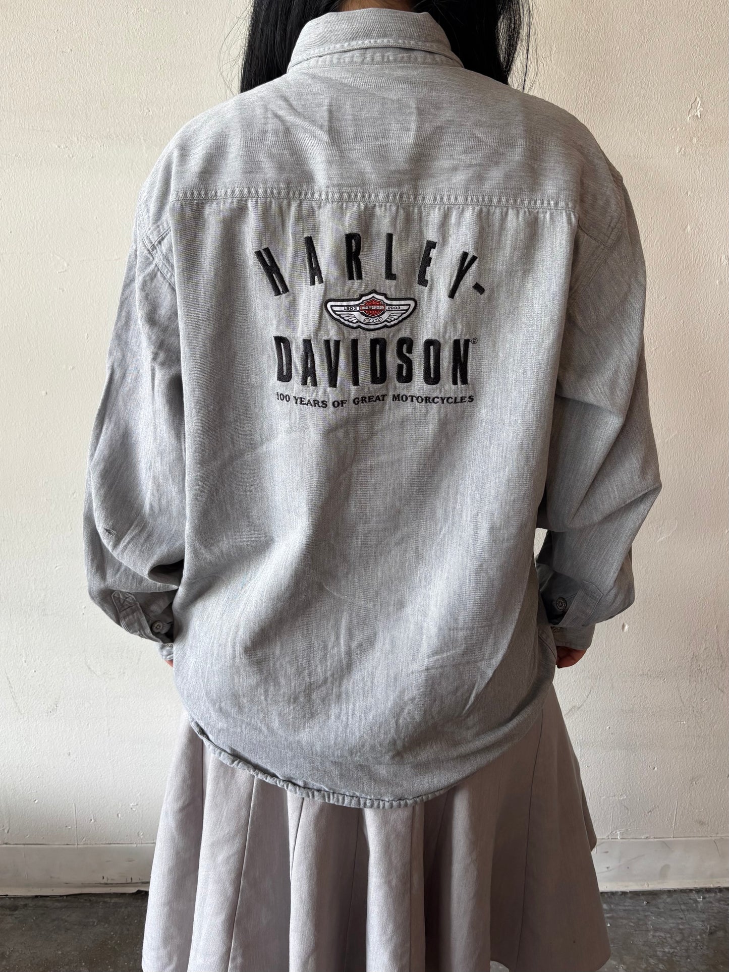 Harley Davidson Button Up