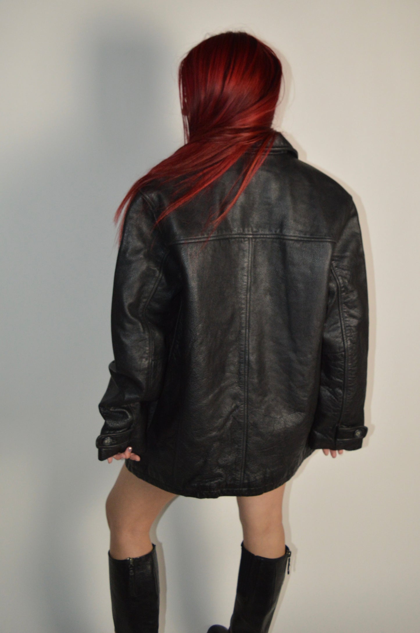 Vintage London Fog Leather Trench Coat
