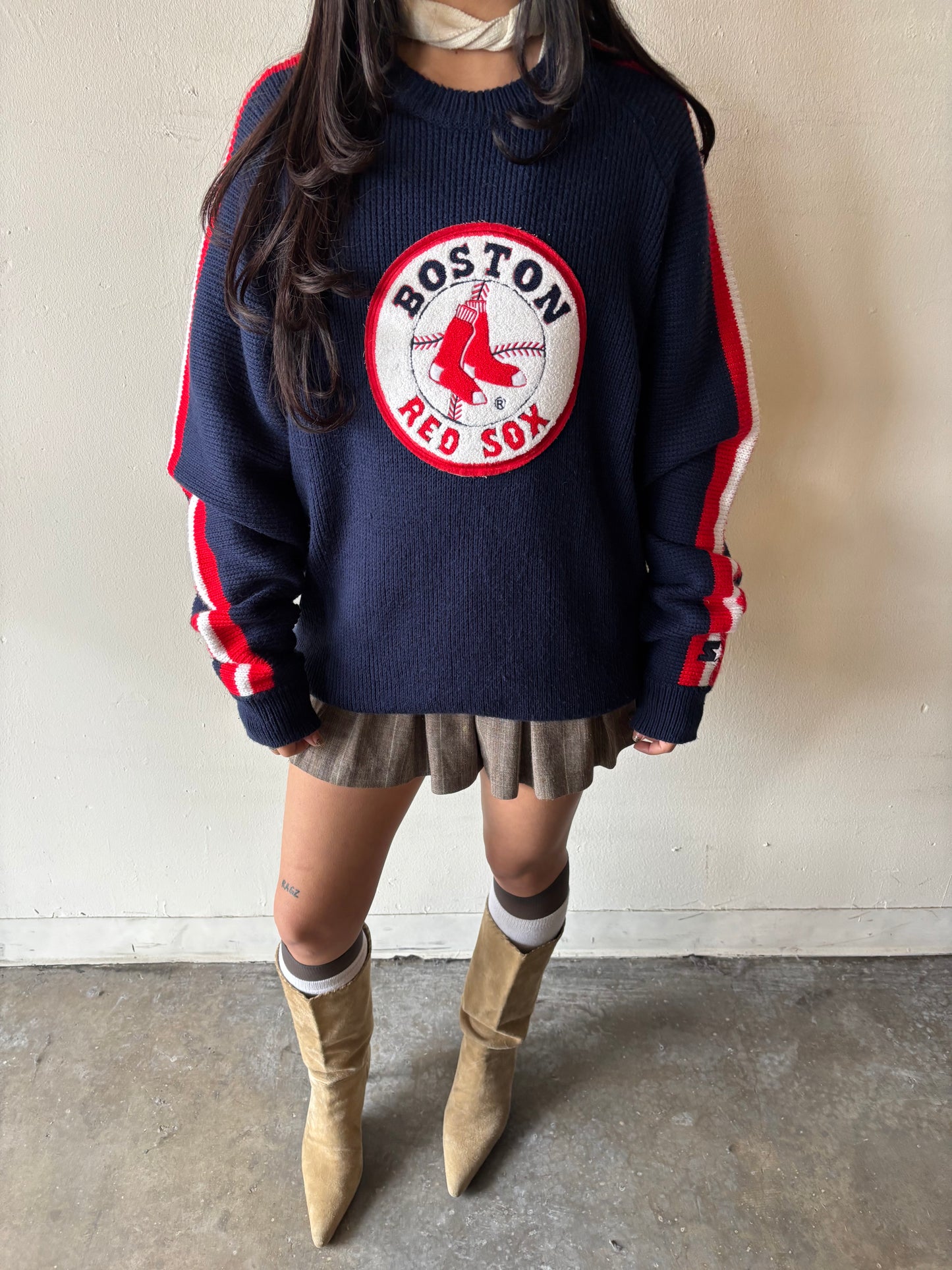 Vintage Boston Red Sox Stater Knitted Sweater