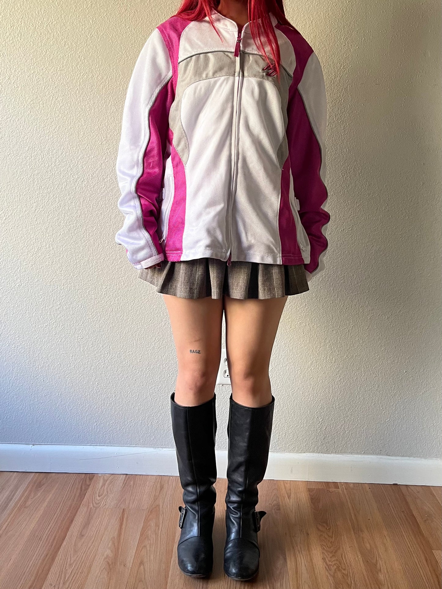 Vintage Harley Davidson Pink Moto Jacket