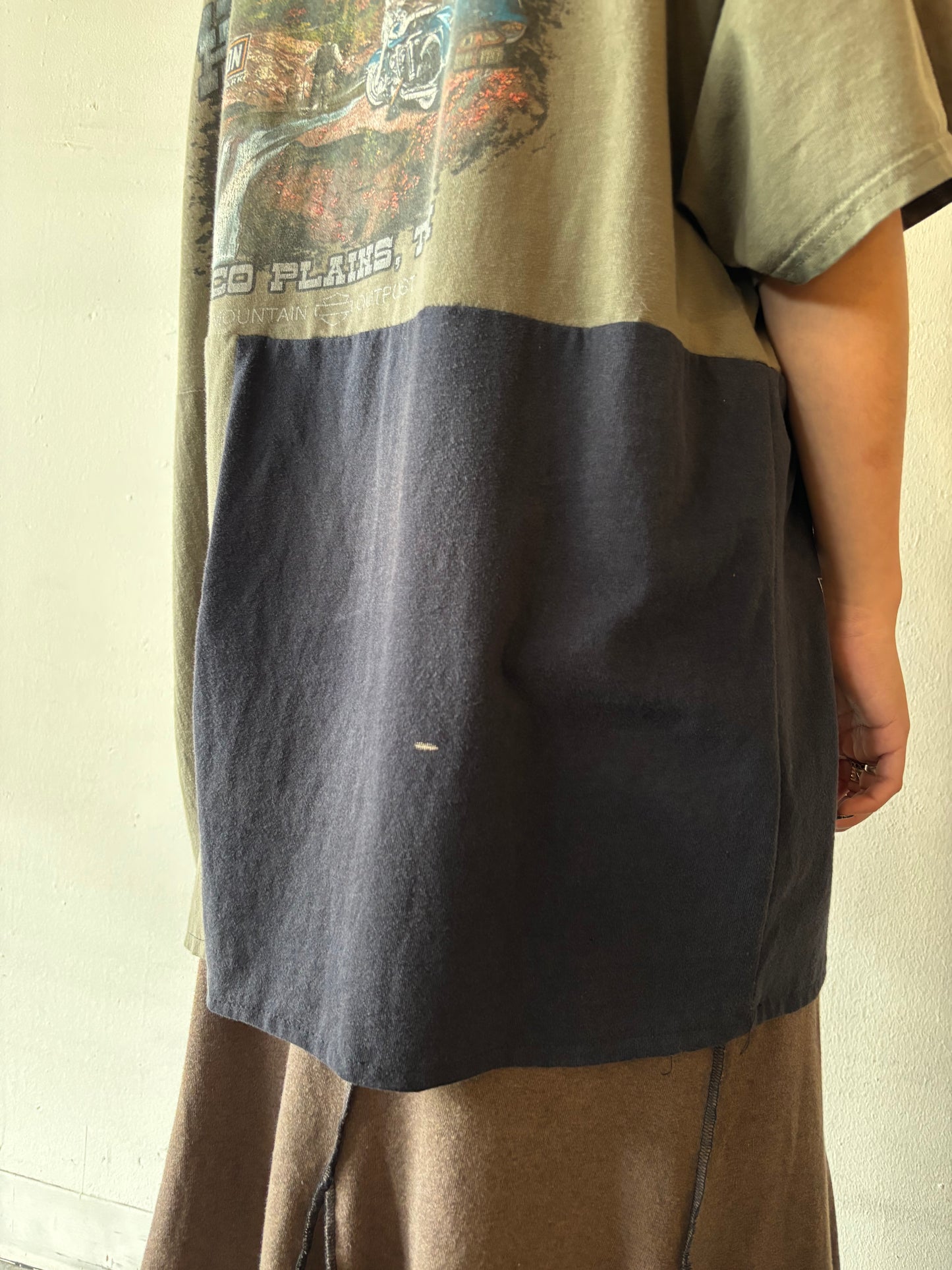 Reworked Harley Davidson Patchwork Shirt
