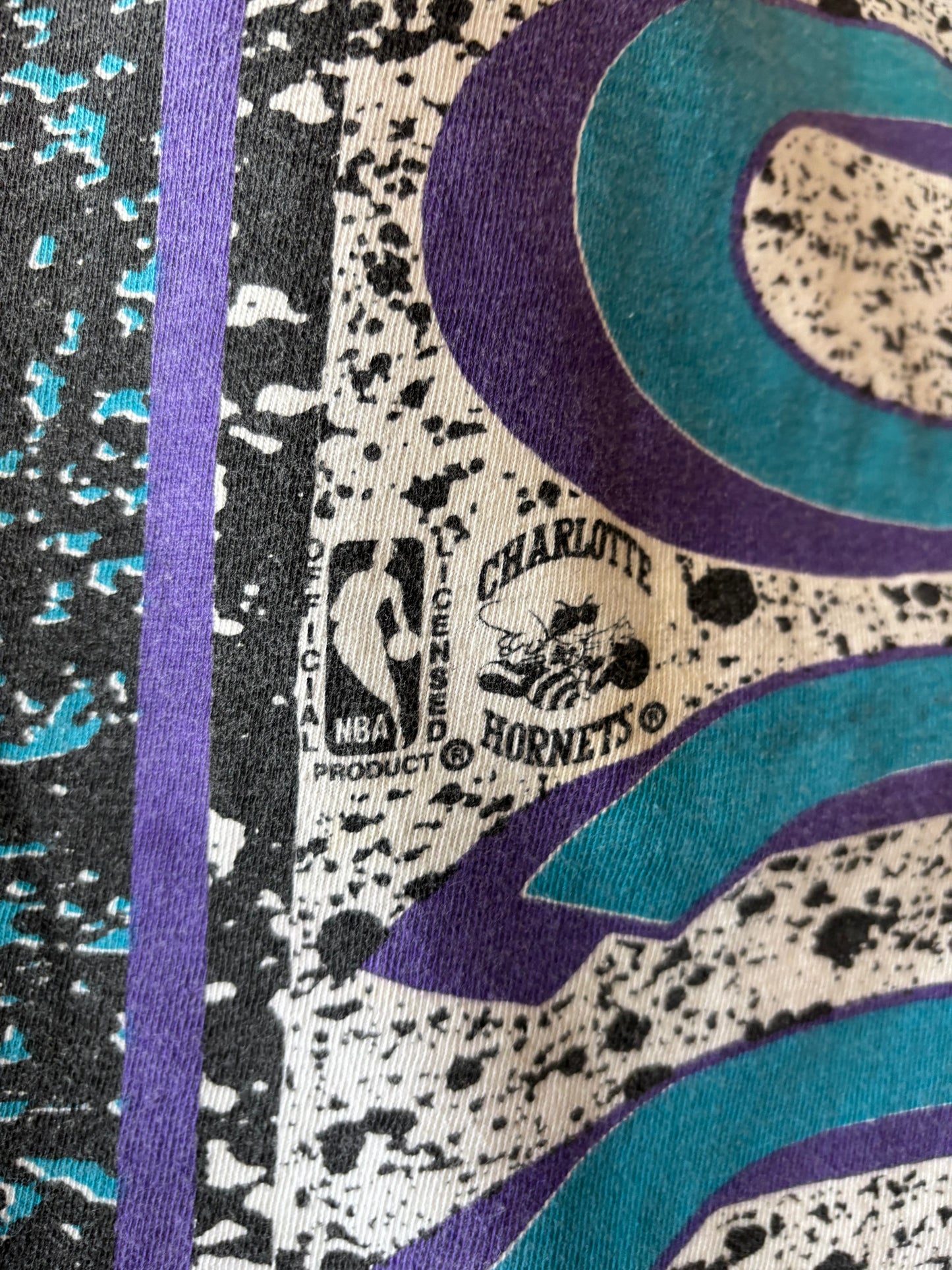 Vintage Charlotte Hornets Magic Johnson All Over Print Shirt