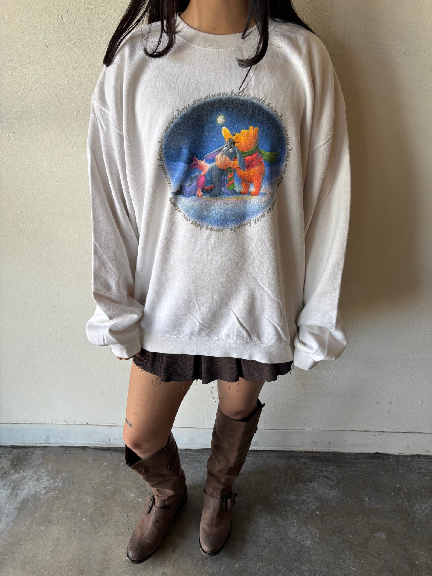 Vintage Pooh Snow Days Crewneck