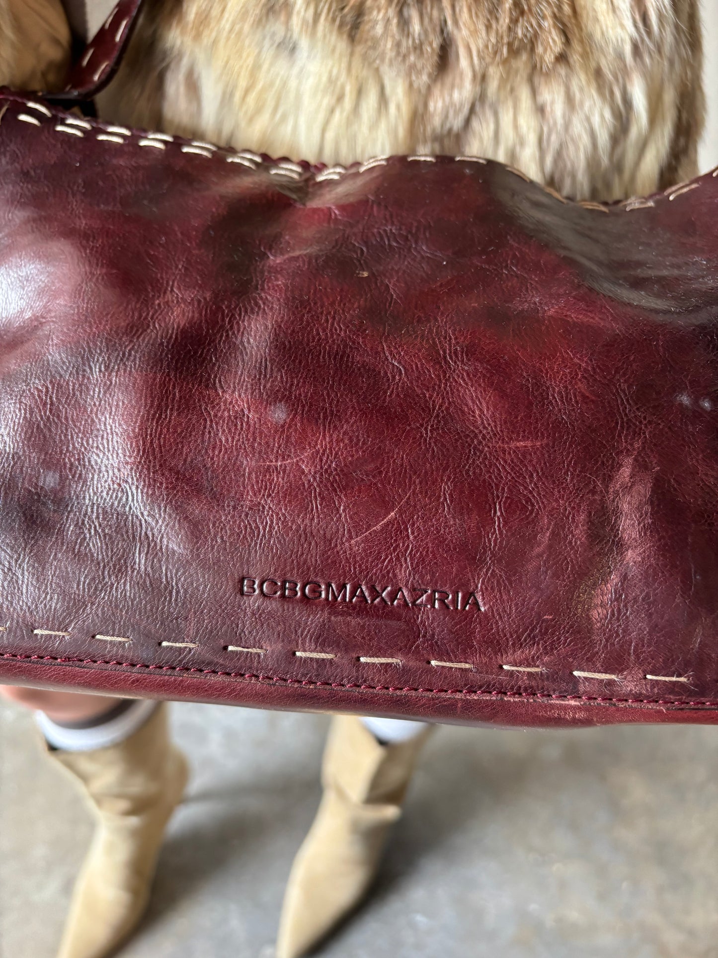 Vintage Red Wine Purse