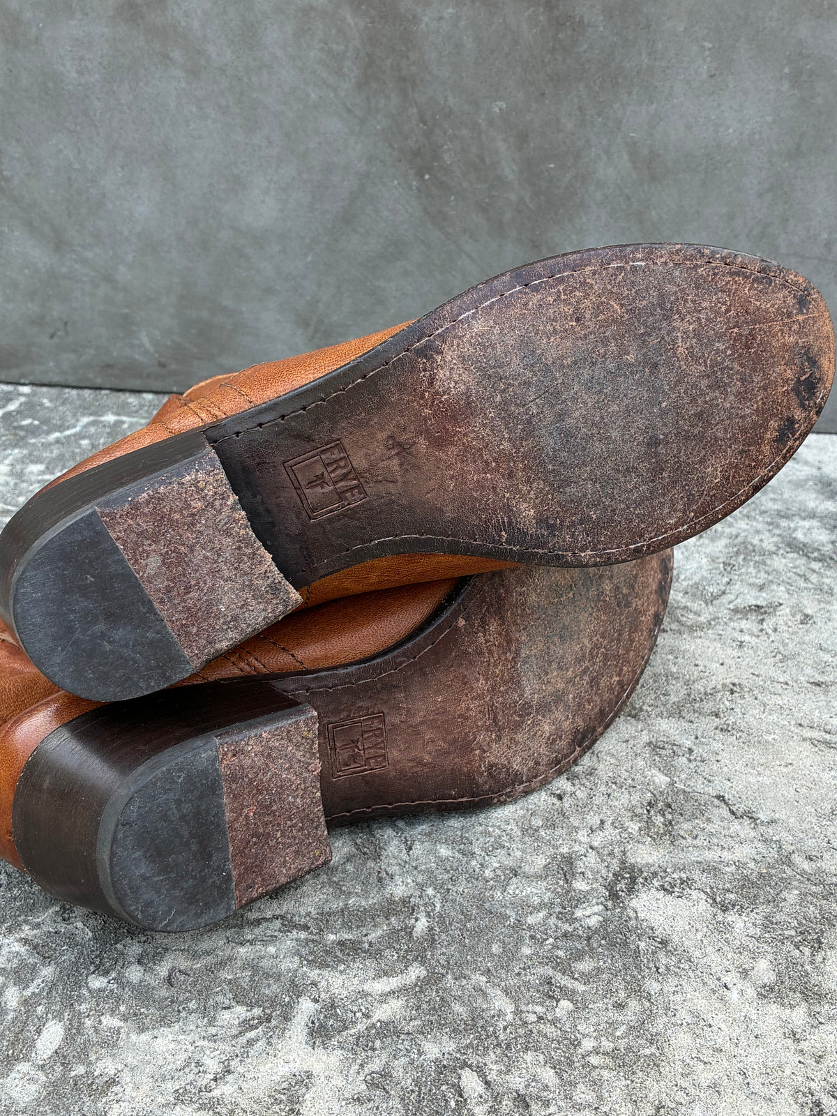 Vintage Brown Frye Billy Short Leather Boots