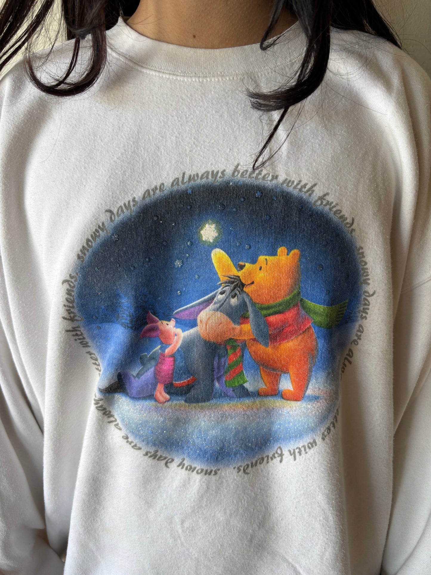 Vintage Pooh Snow Days Crewneck