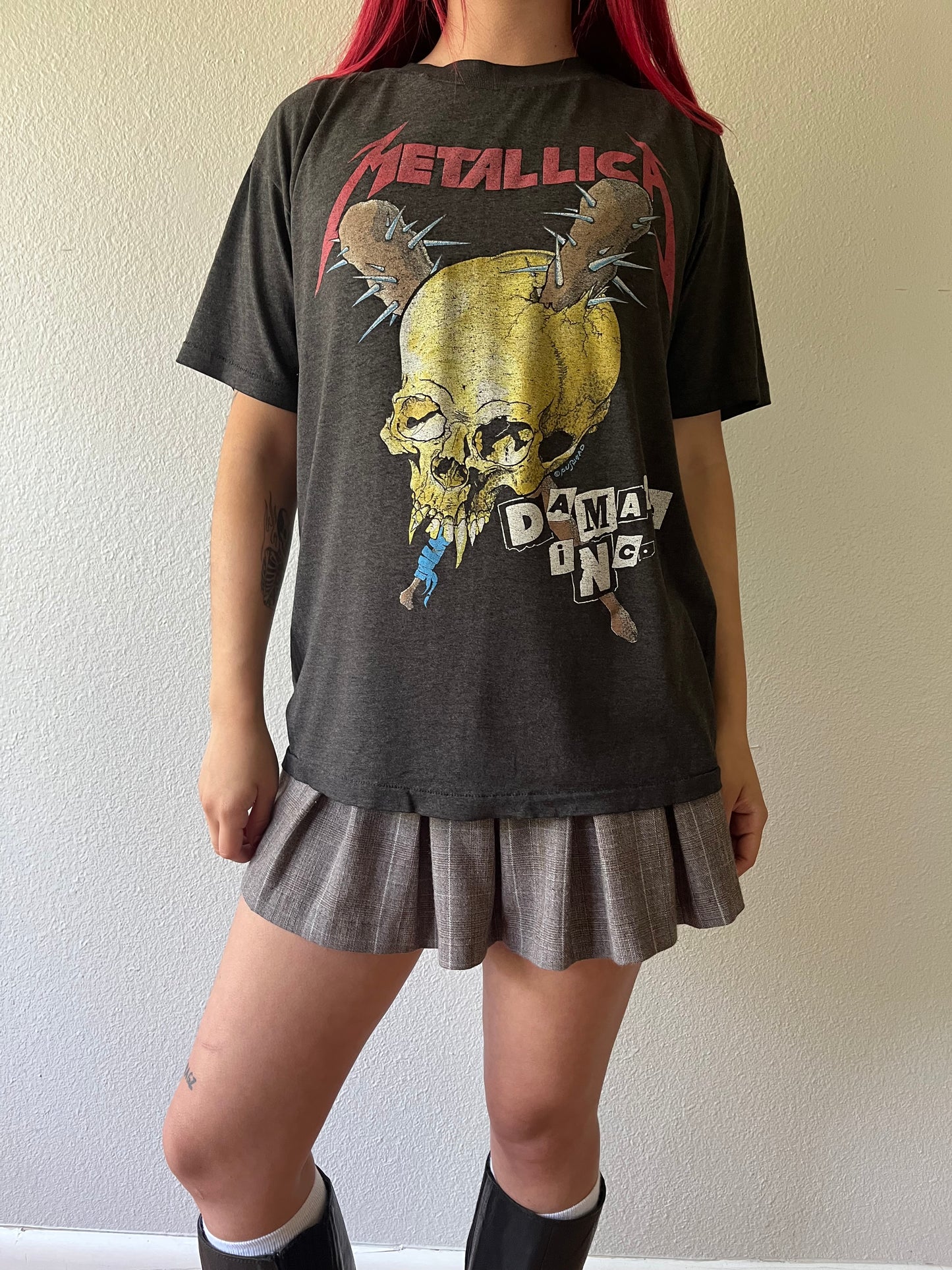Vintage Metallica Damage Inc. Tour Paper Thin Shirt