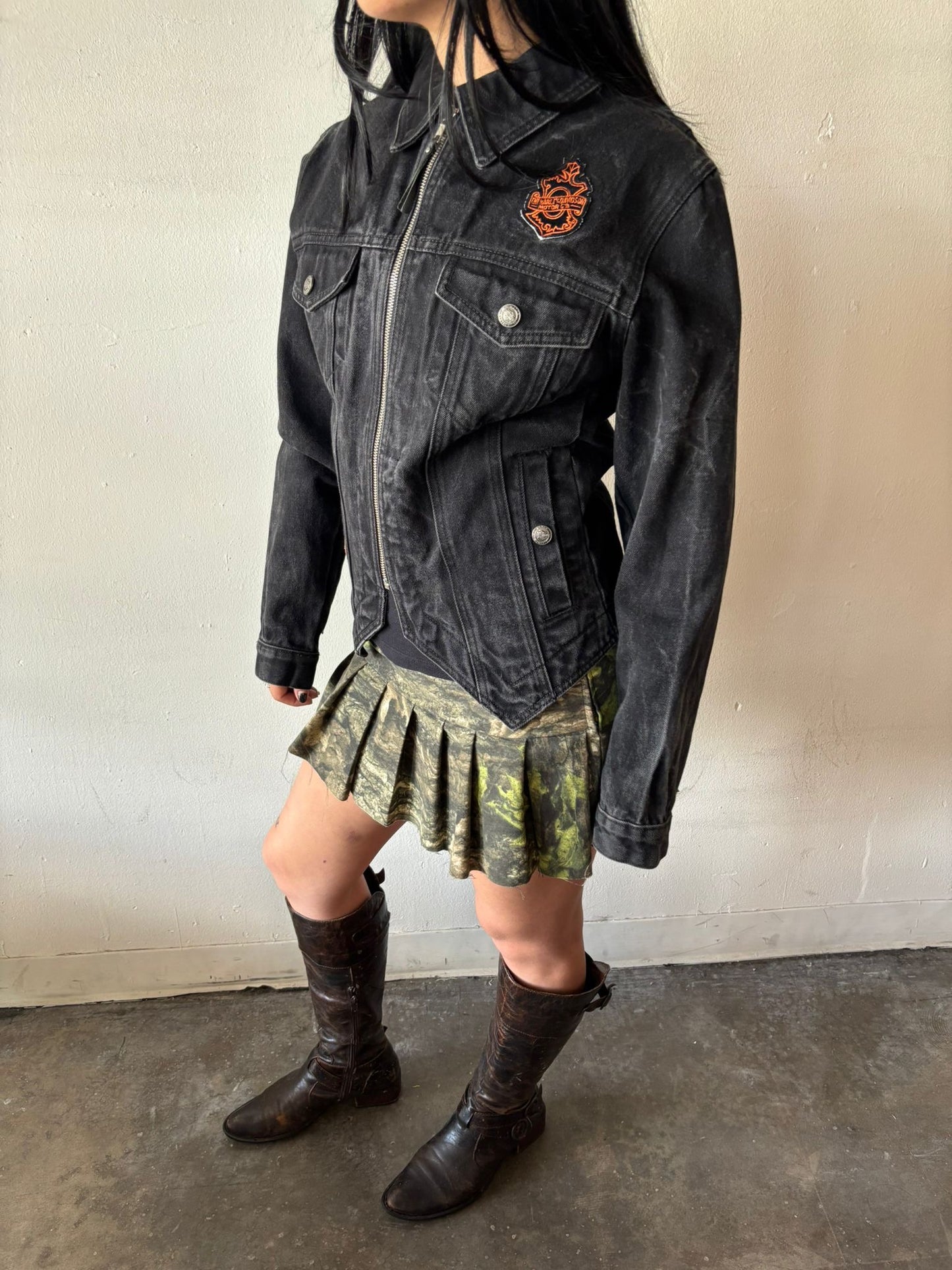 Vintage Harley Davidson Denim Jacket