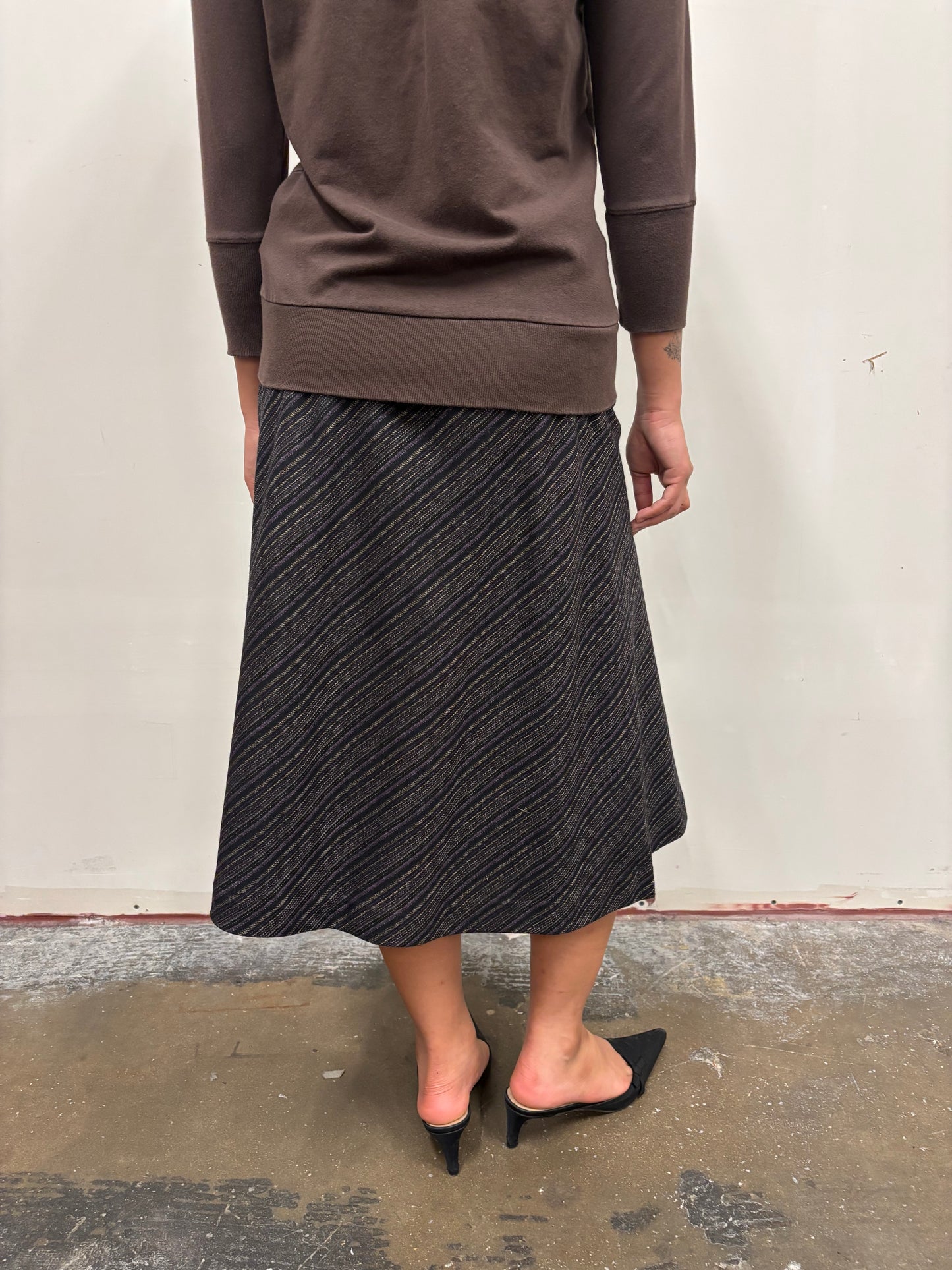 Valerie Stevens Striped Skirt