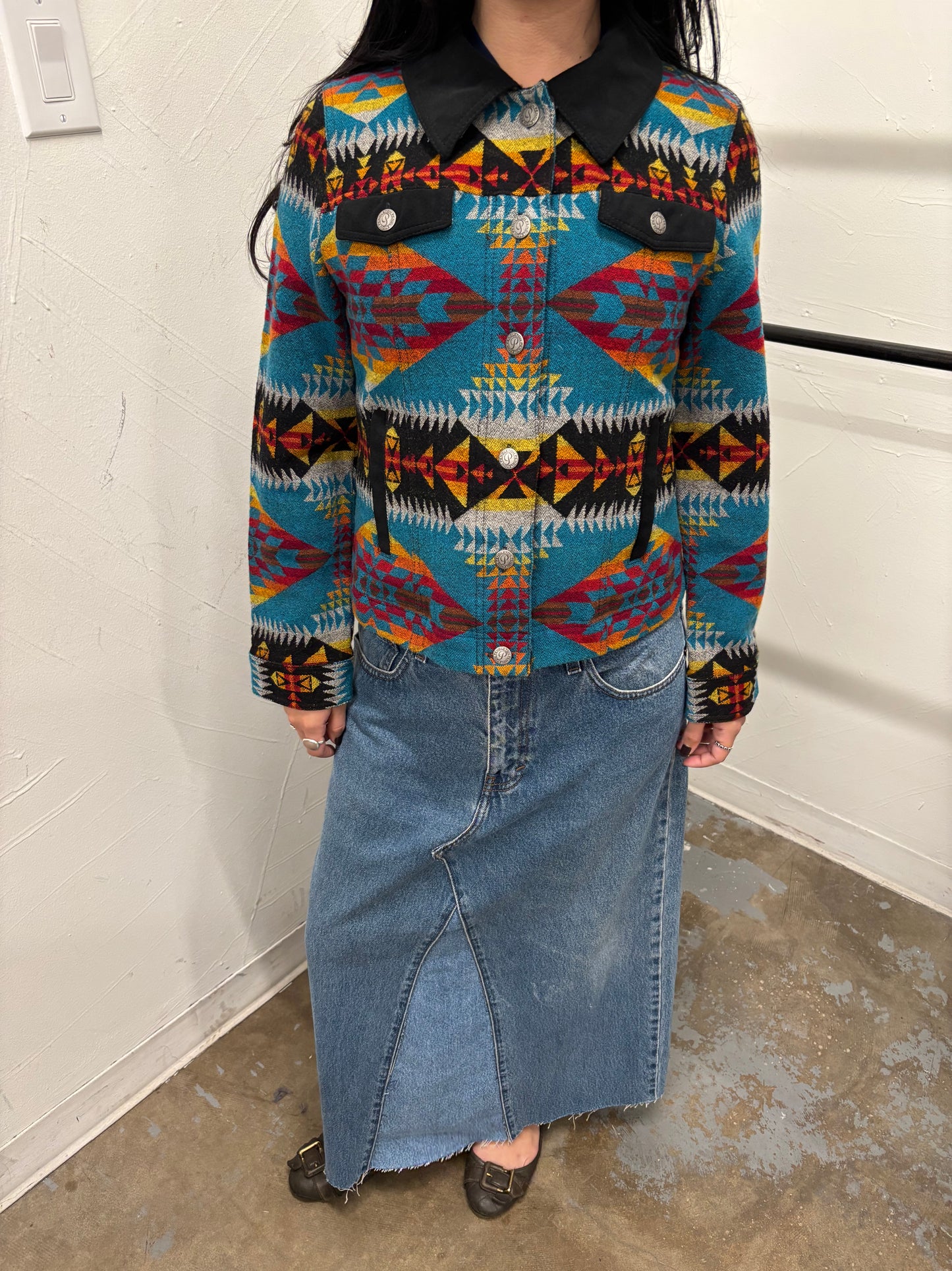 Calvin Klein Maxi Denim Skirt