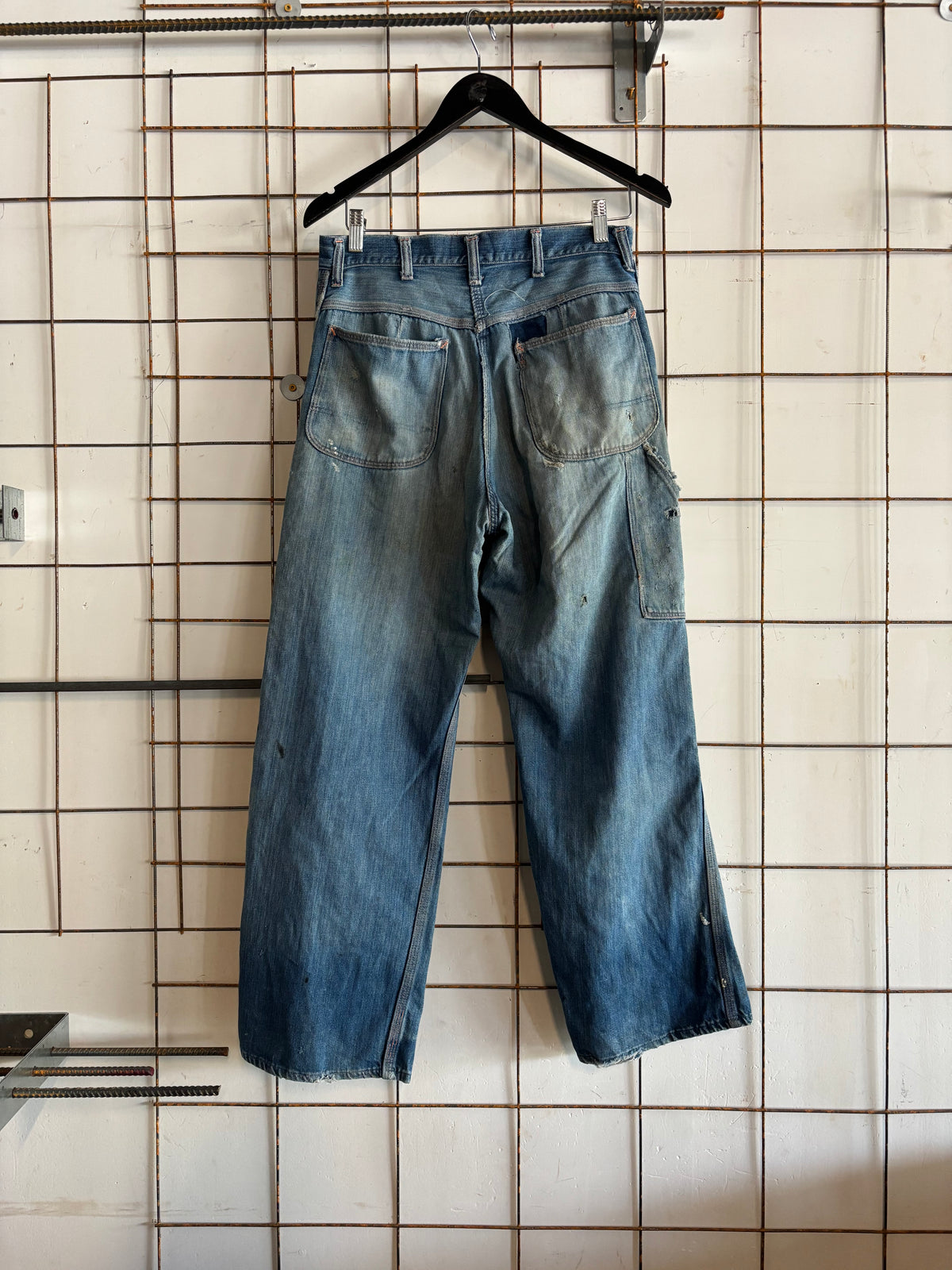 Vintage 1970s Big Mac Distressed Faded Denim Jeans