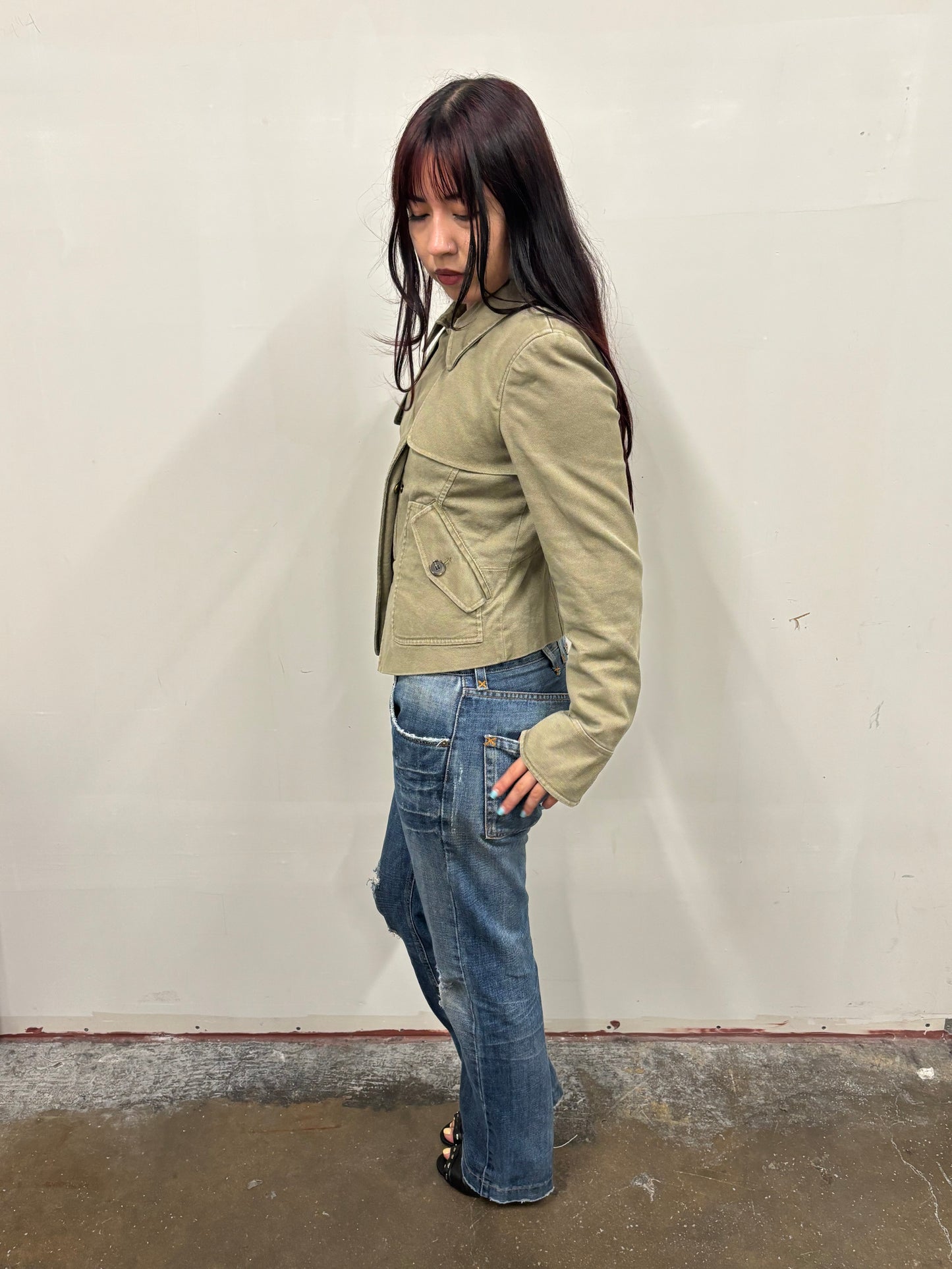 Ann Taylor Military Green Jacket