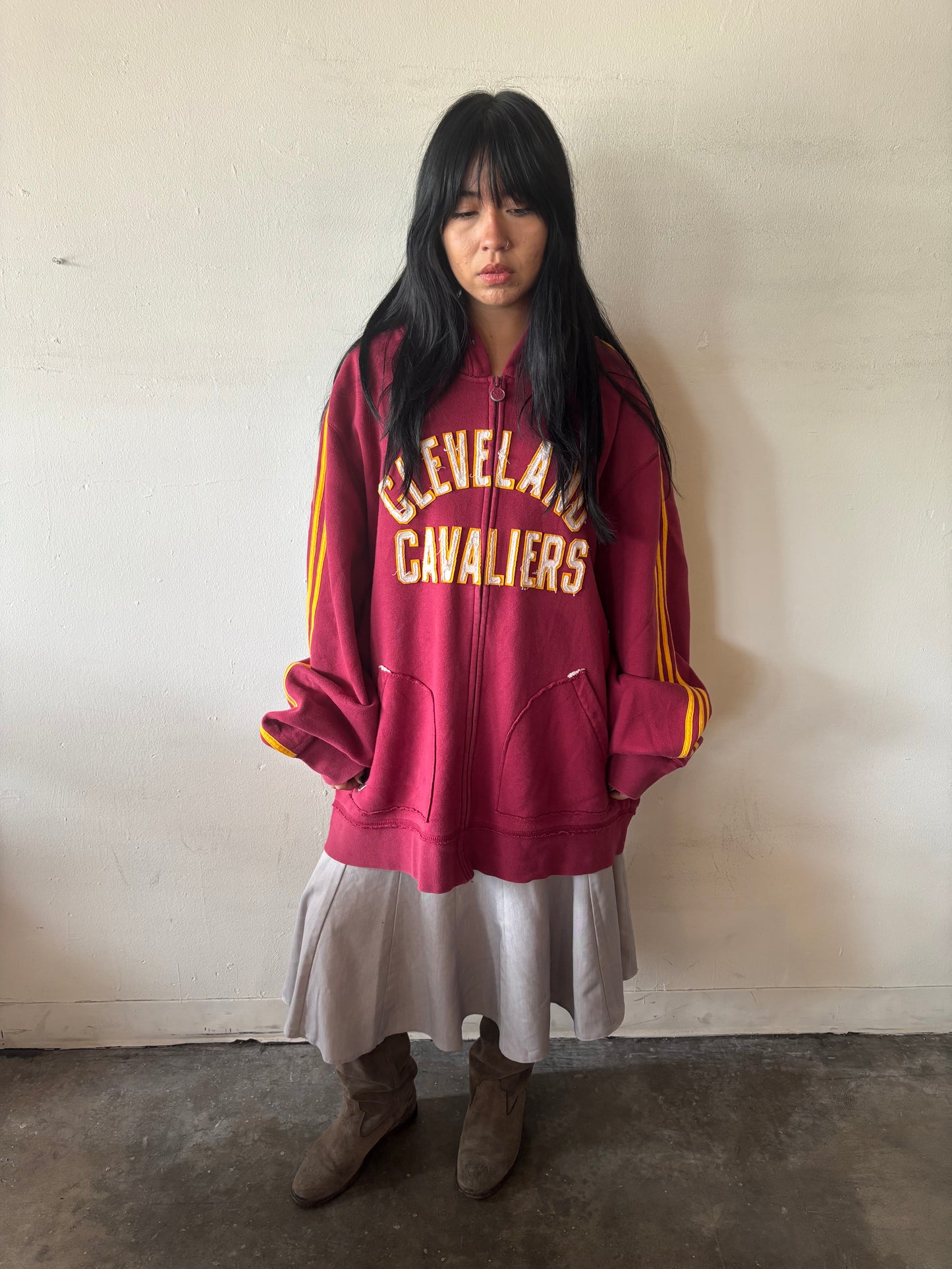 Vintage Cleveland Cavaliers Zip Up Hoodie