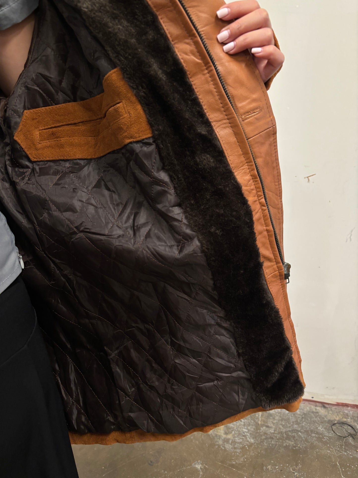 Vintage Suede Trench Coat