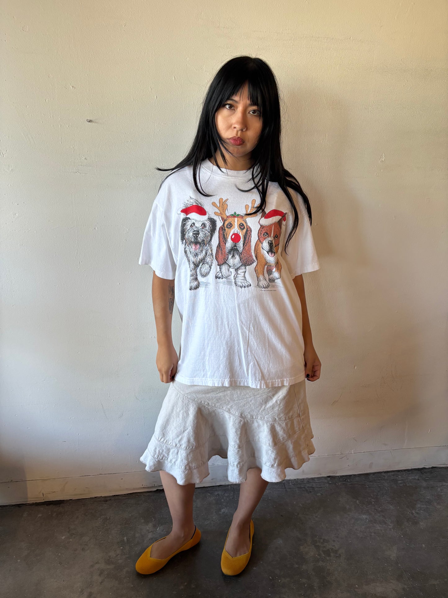 Vintage Christmas Dogs Shirt