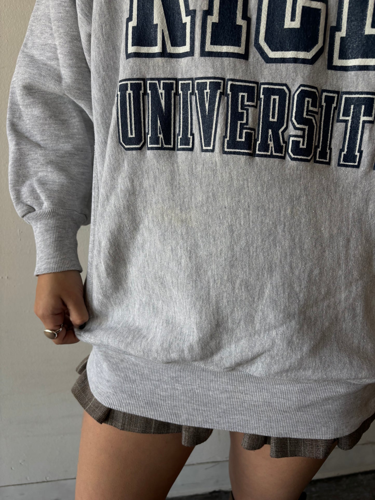Vintage Rice University Reverse Weave Crewneck