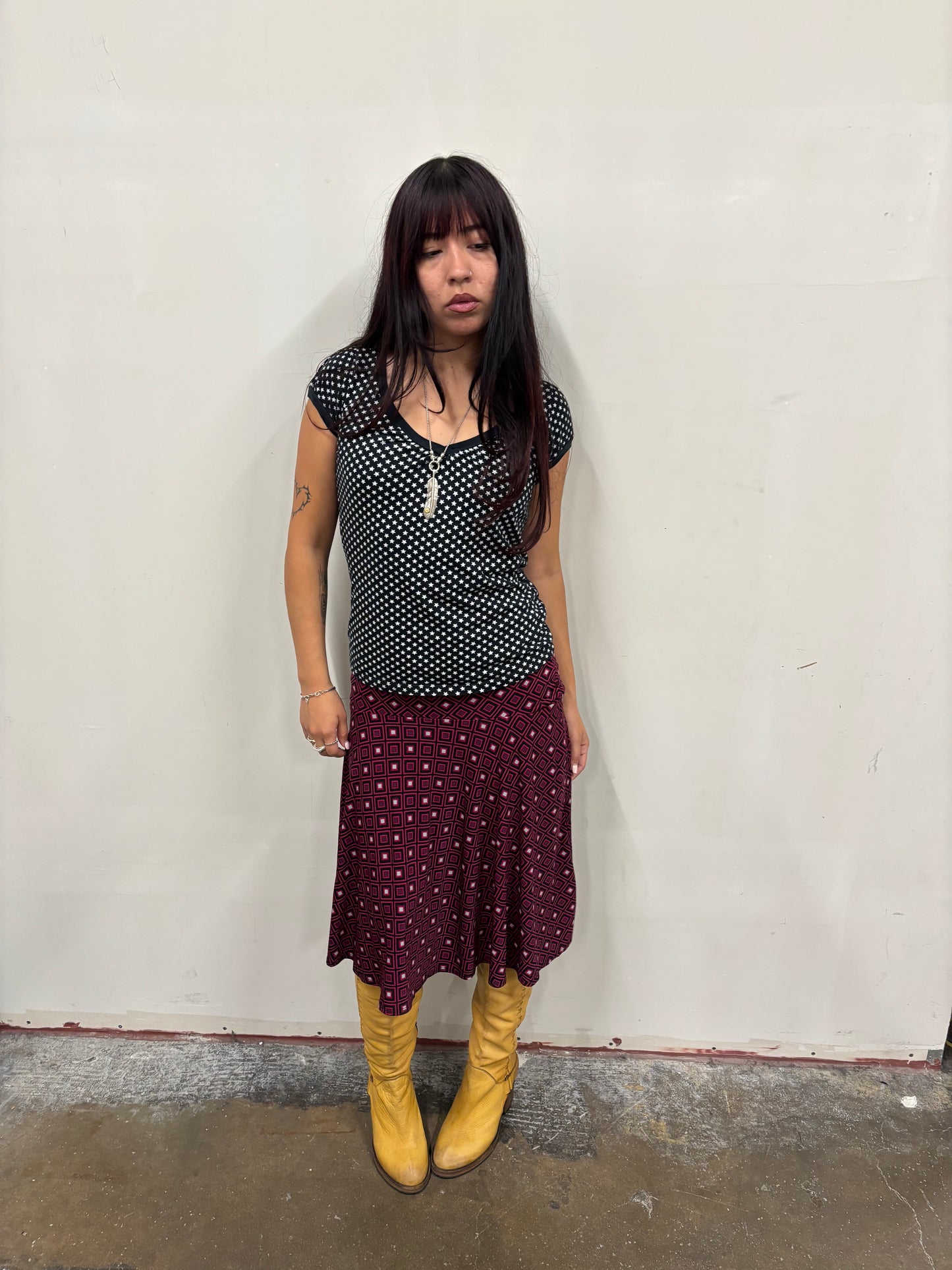 Vintage Maroon Skirt