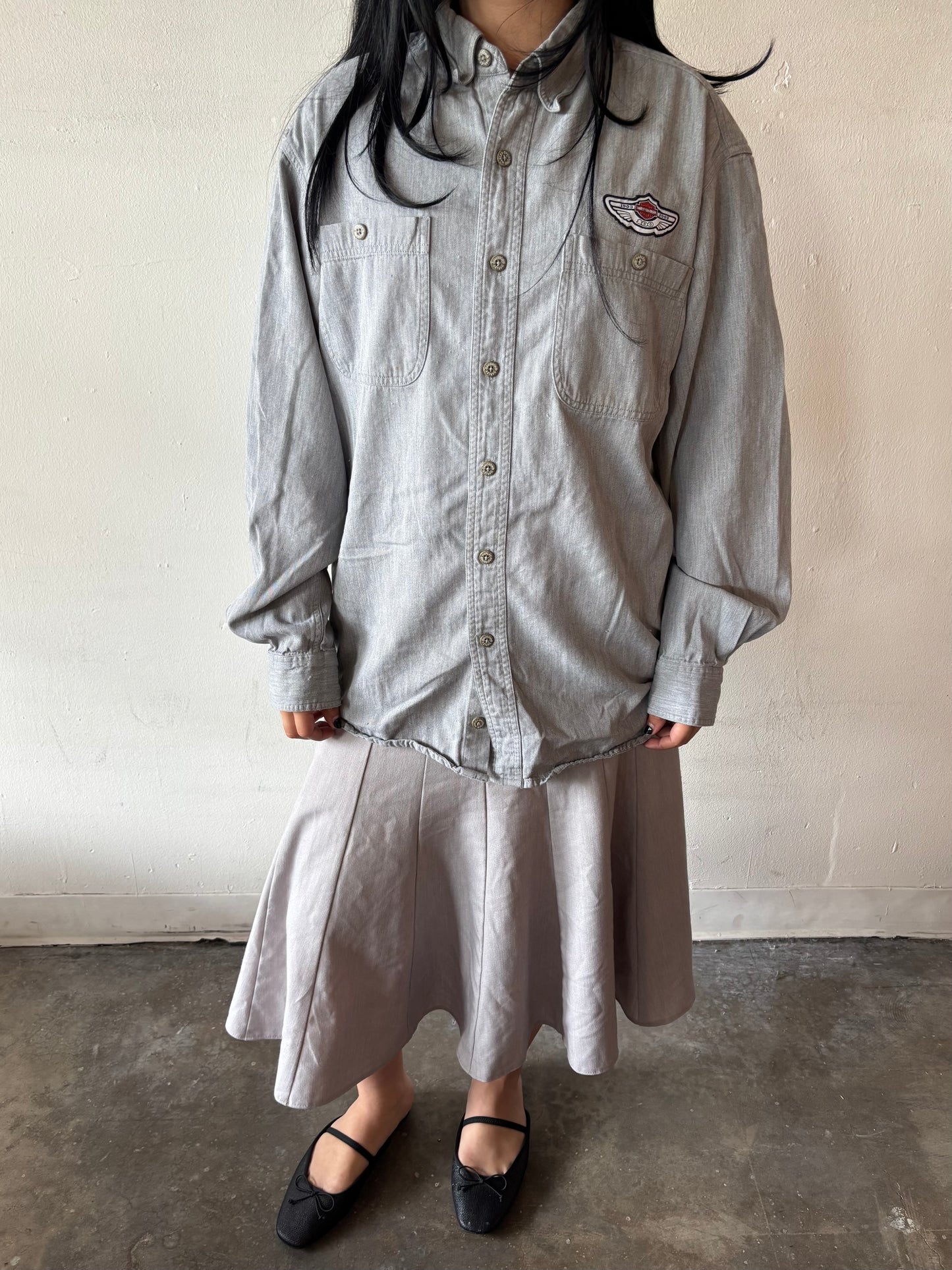 Harley Davidson Button Up