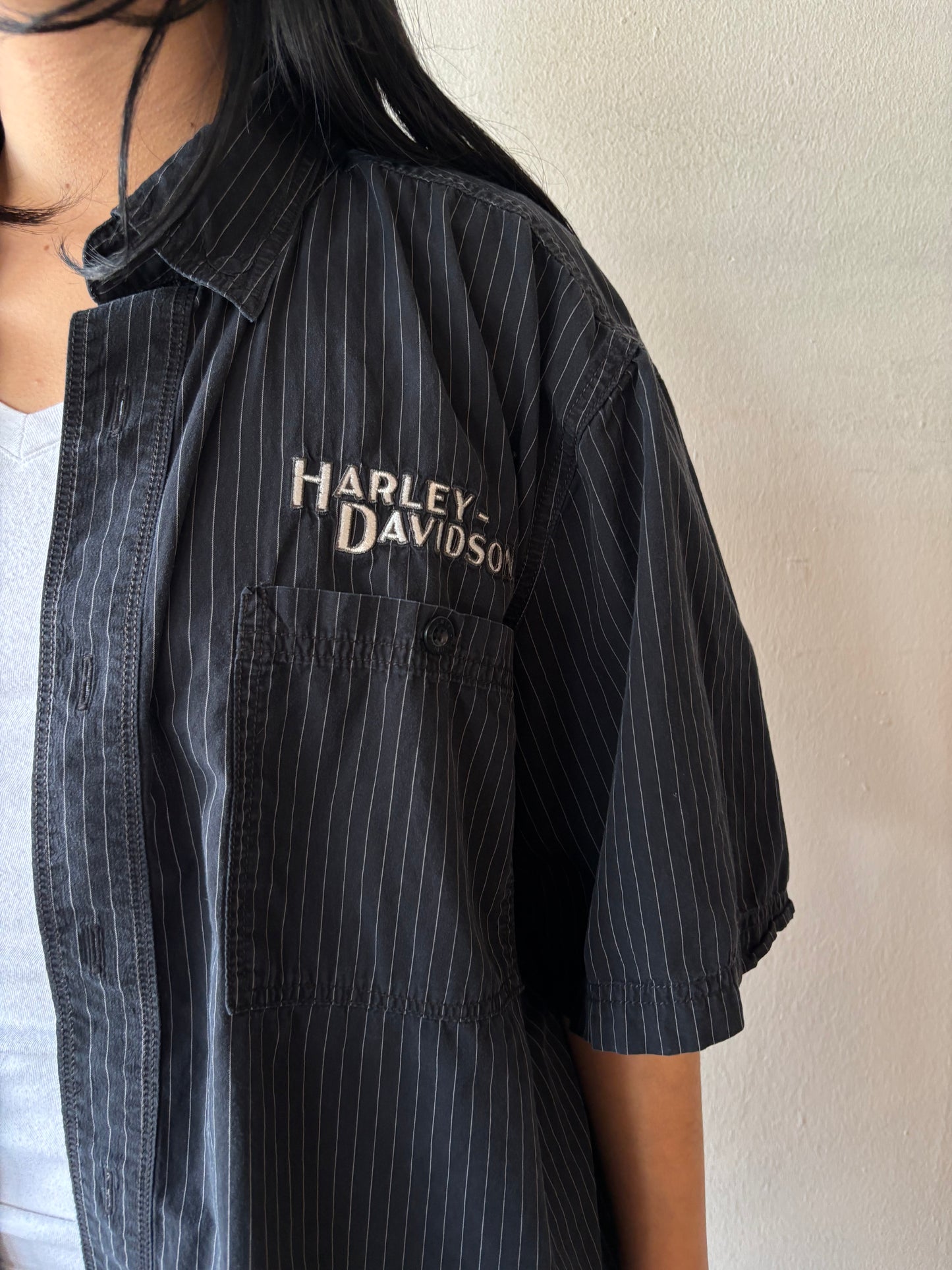 Vintage Harley Davidson Button Up Shirt