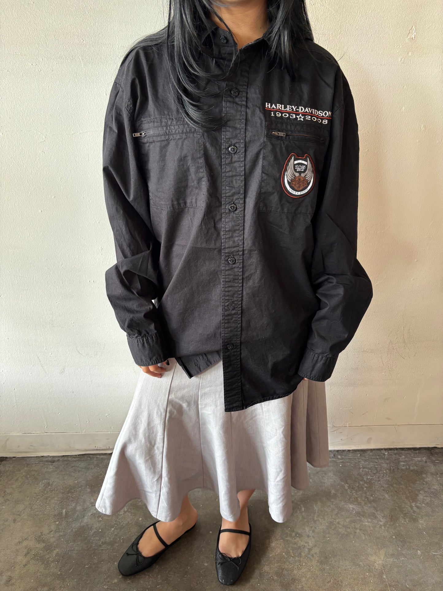Harley Davidson Button Up