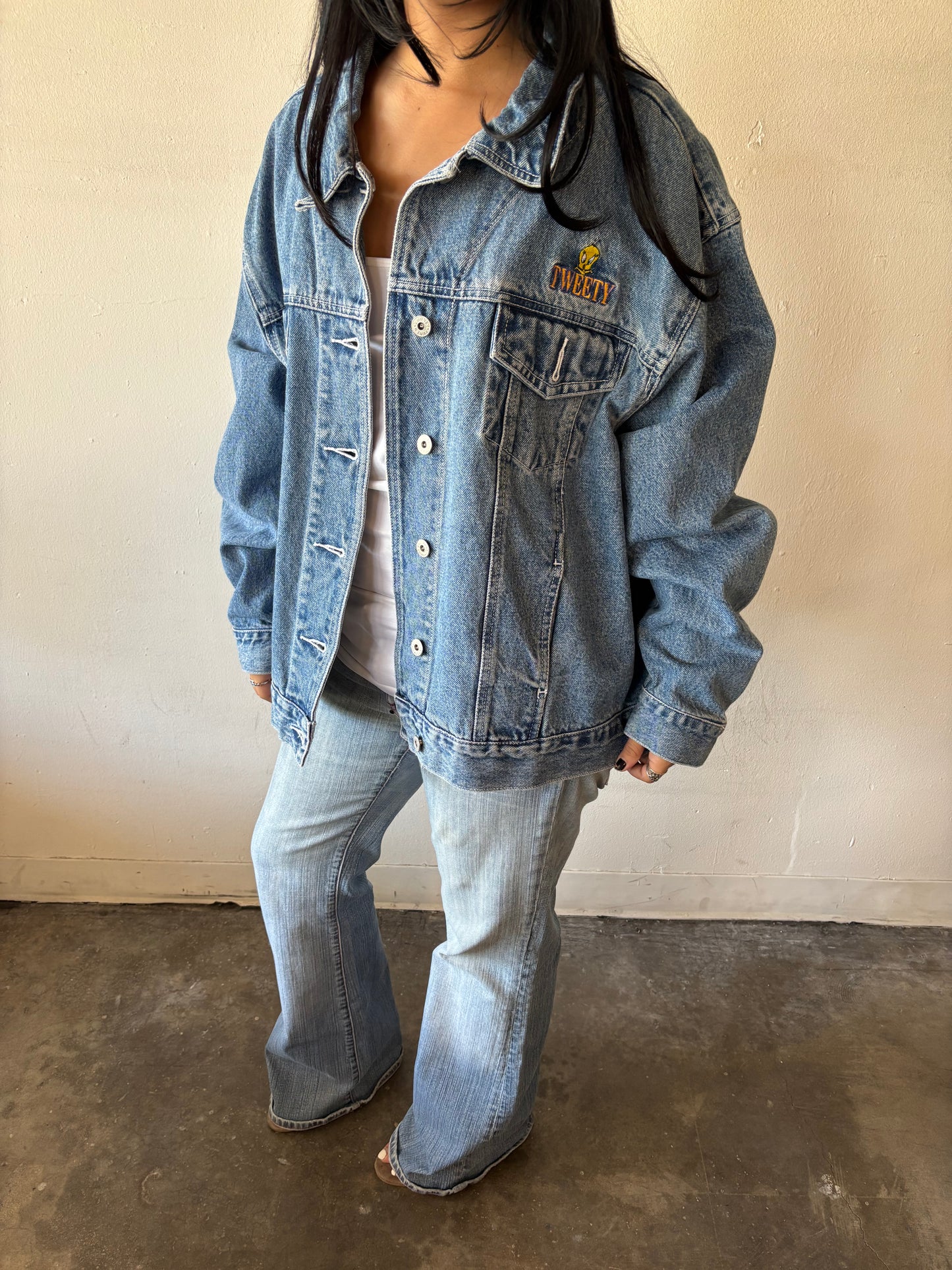 Vintage Tweety Bird Denim Jacket