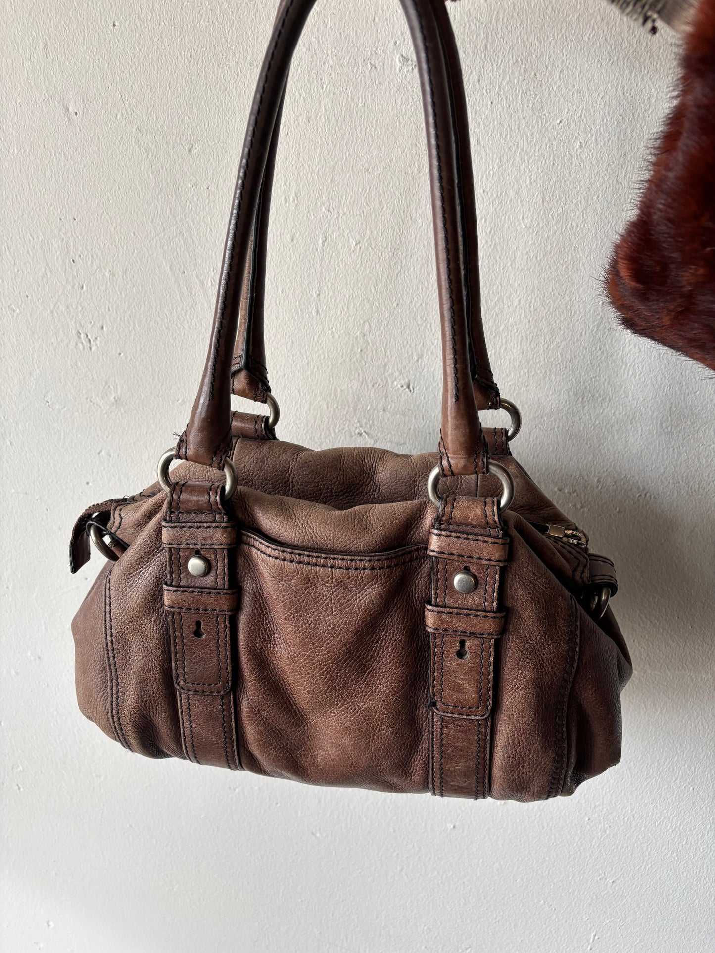 Vintage Brown Fossil Purse