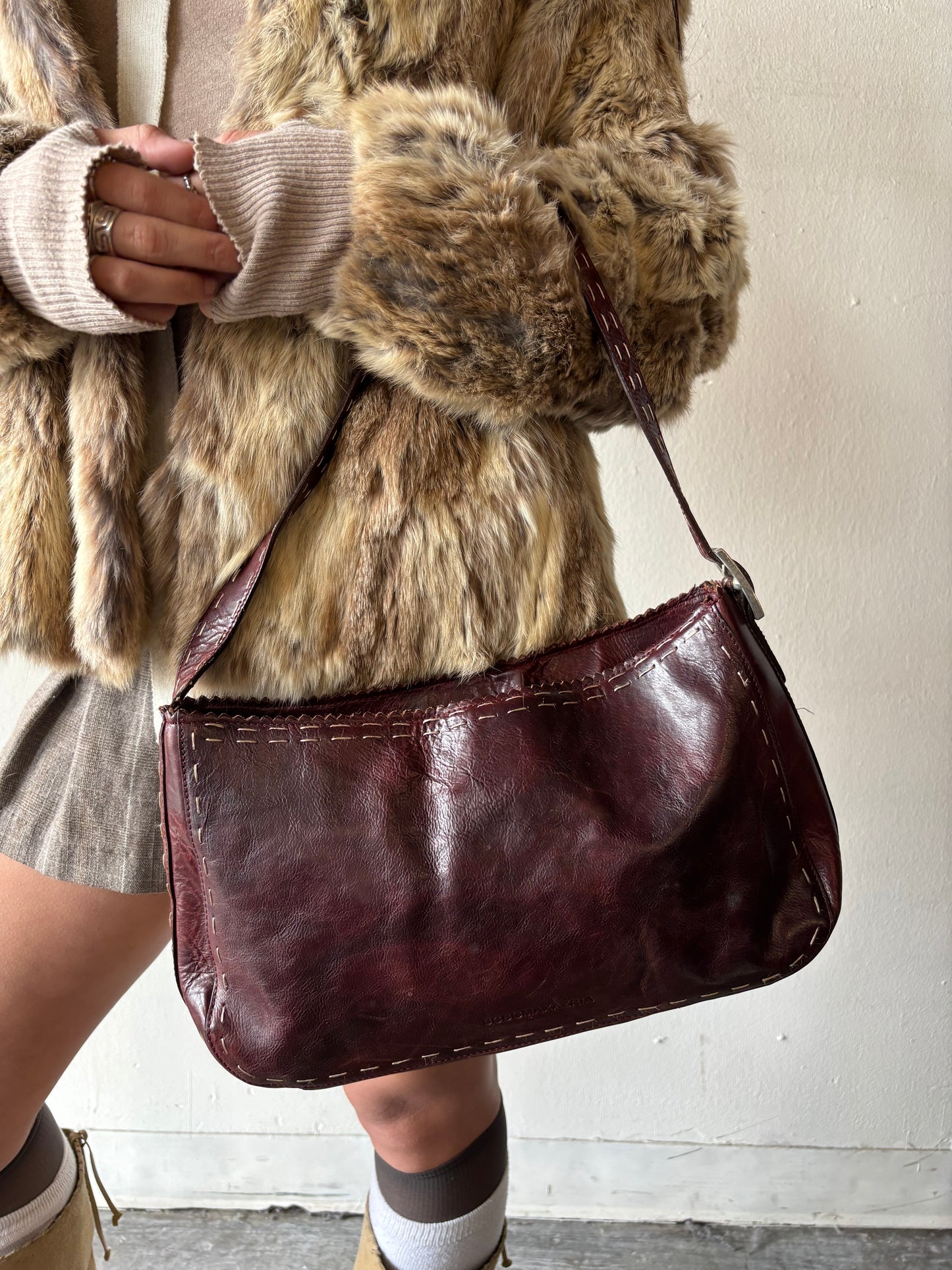 Vintage Red Wine Purse