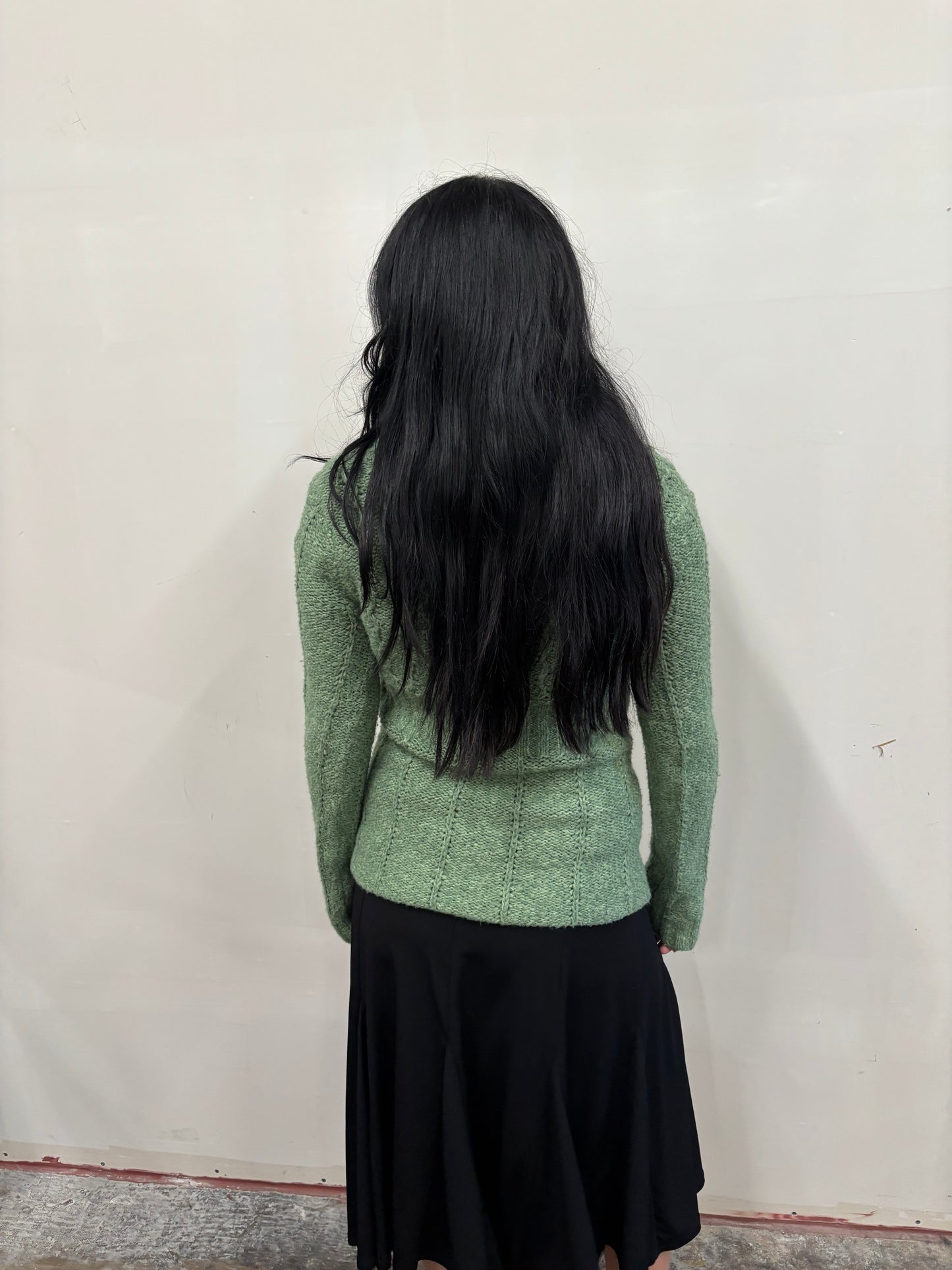 Vintage Green Knit Sweater