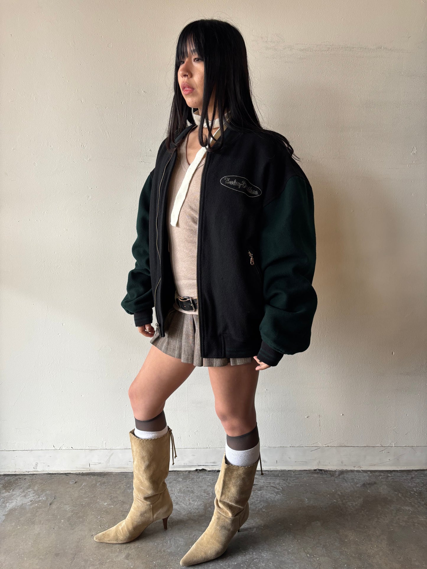 Vintage Harley Davidson Bomber Jacket