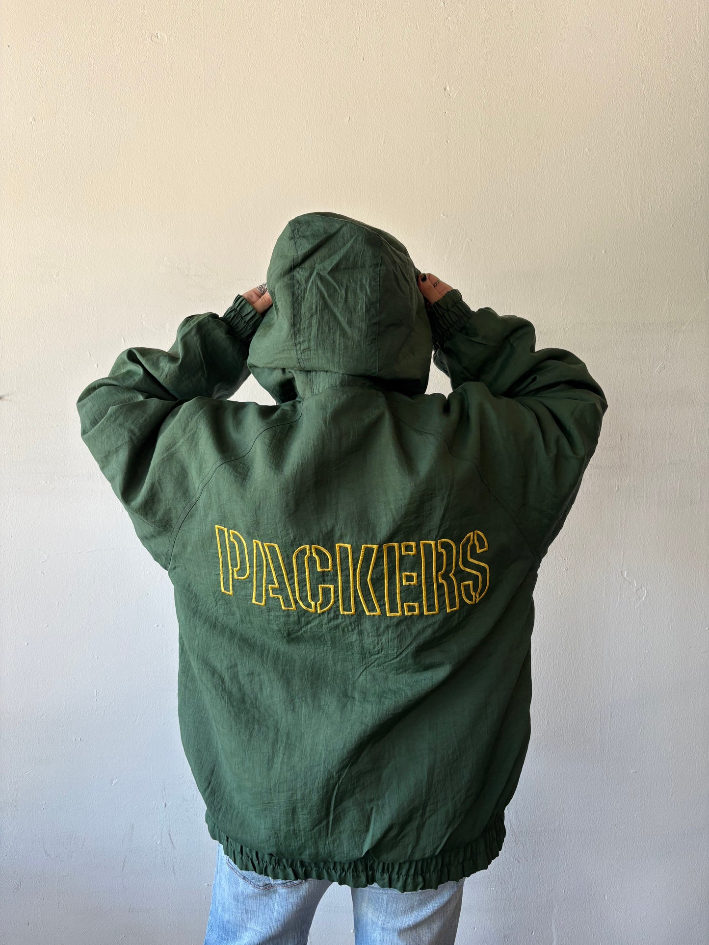 Vintage Green Bay Packers Puffer Jacket