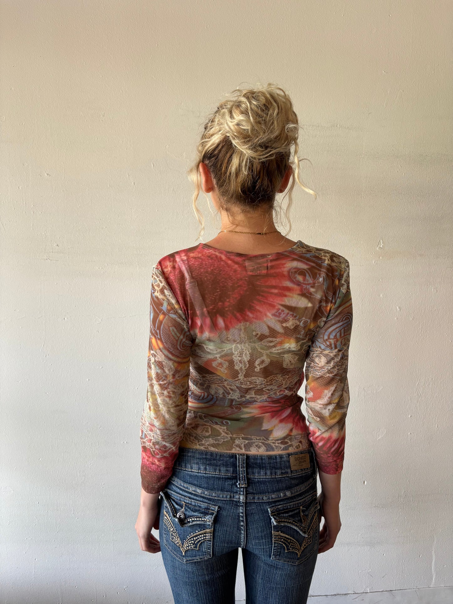 Vintage RARE Clio Mesh Top