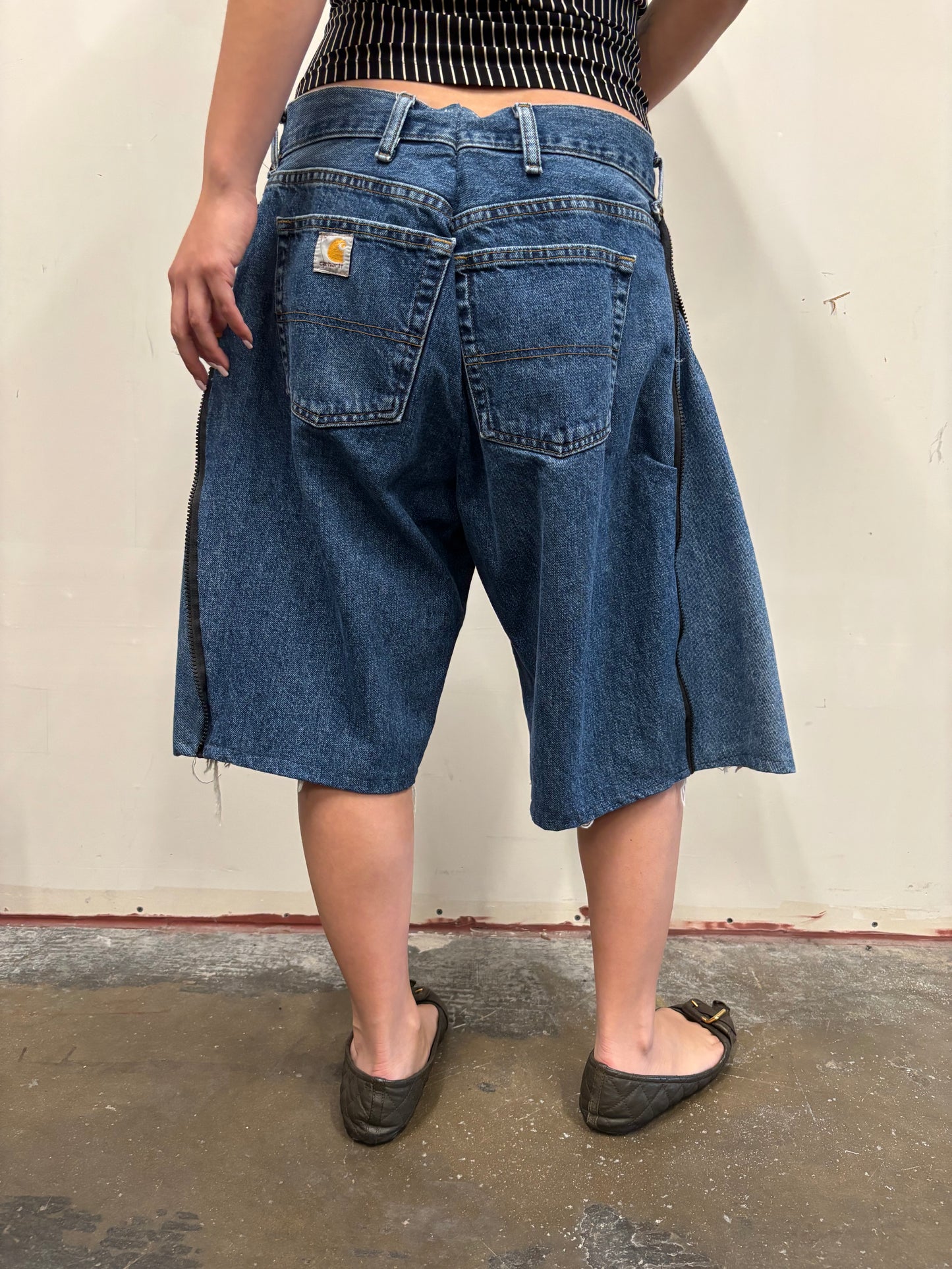 Carhartt Denim Jorts W/ Zipper