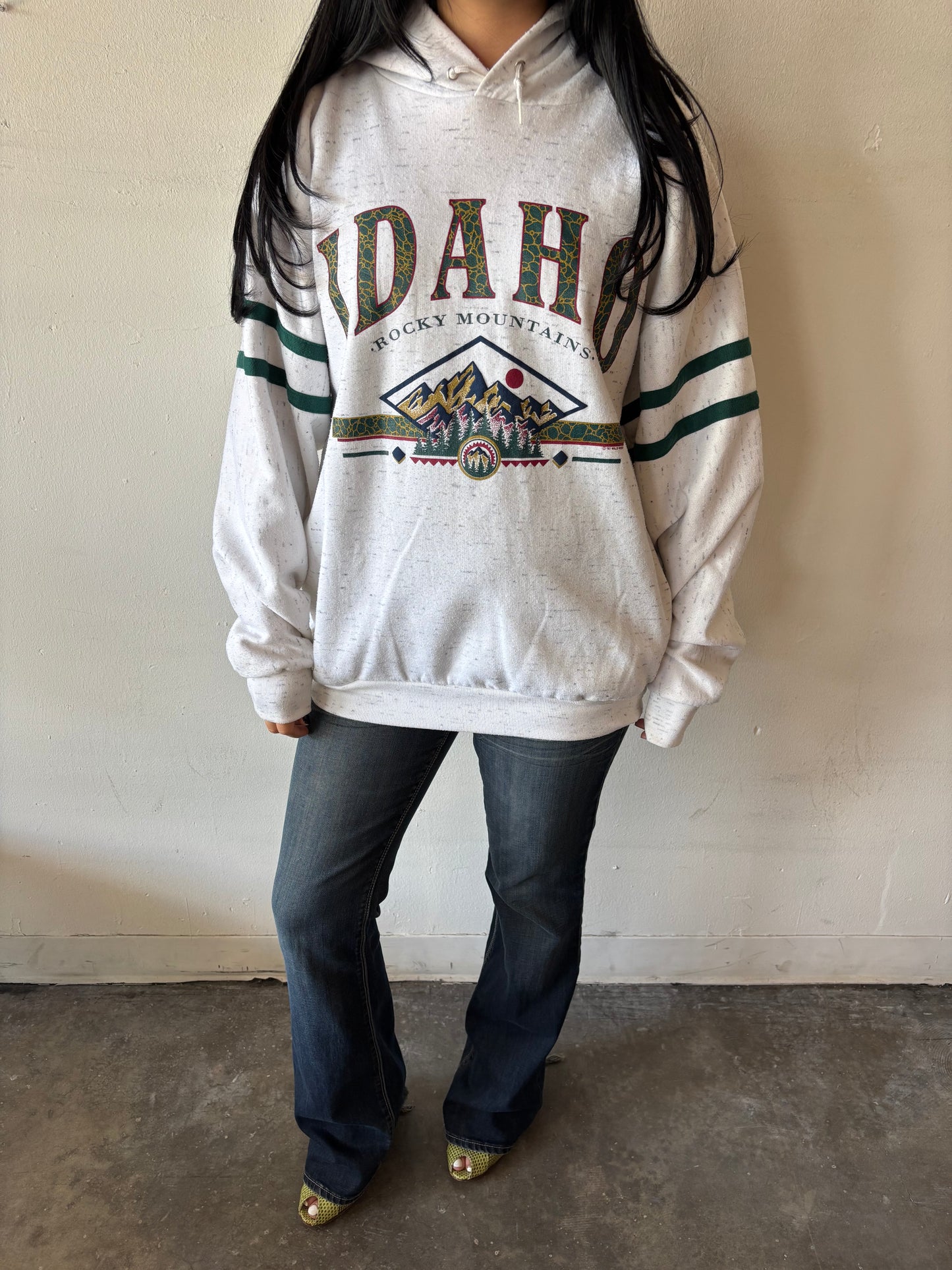 Vintage Idaho Rocky Mountains Hoodie