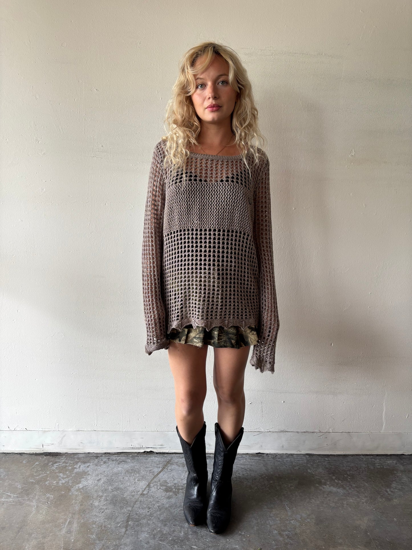 Vintage Harley Davidson Knit Top