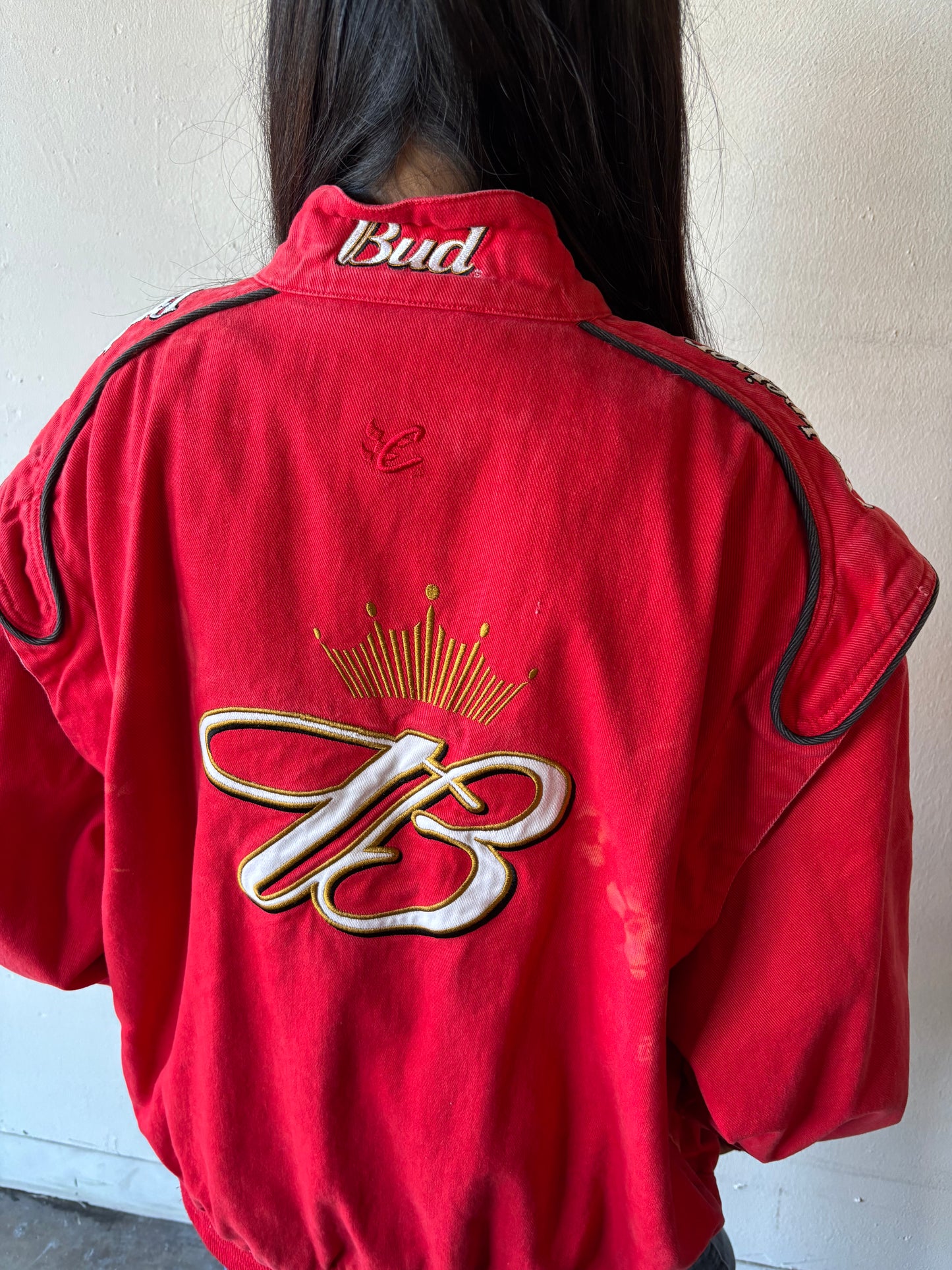 Vintage Budweiser NASCAR Racing Jacket